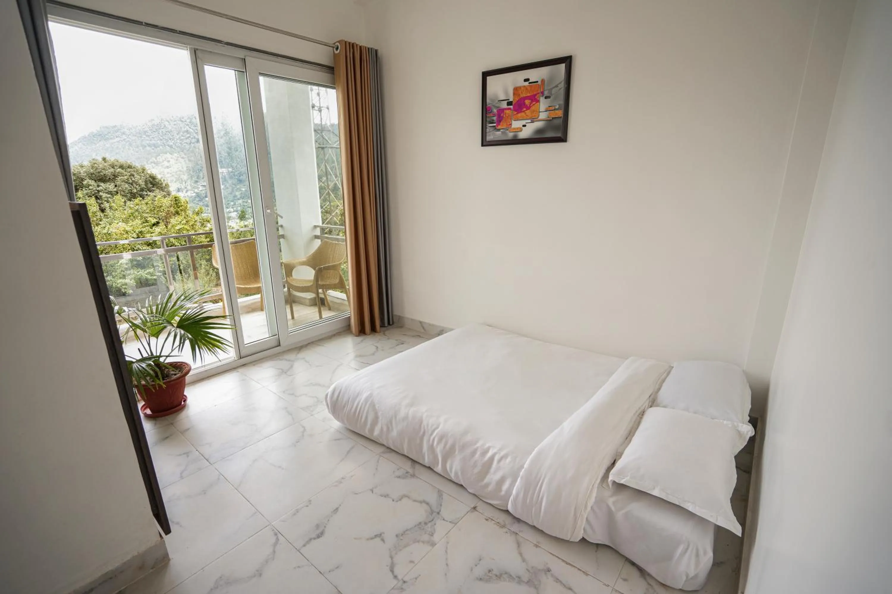 Living room, Bed in Chirping Hills Resort,Bhimtal