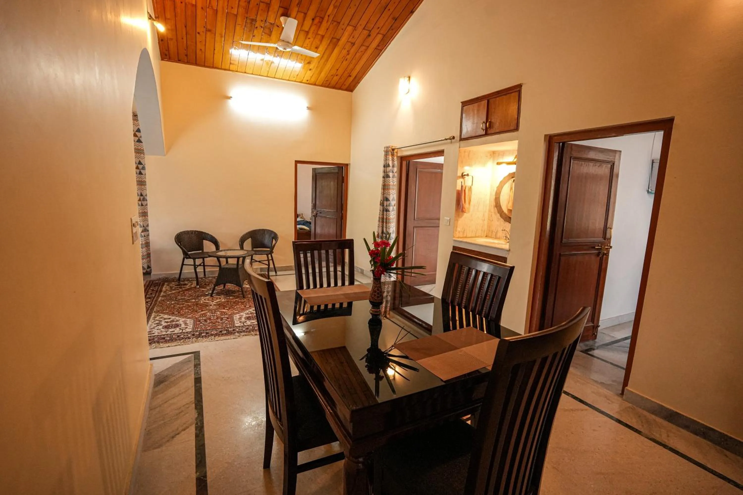 Dining area in Chirping Hills Resort,Bhimtal