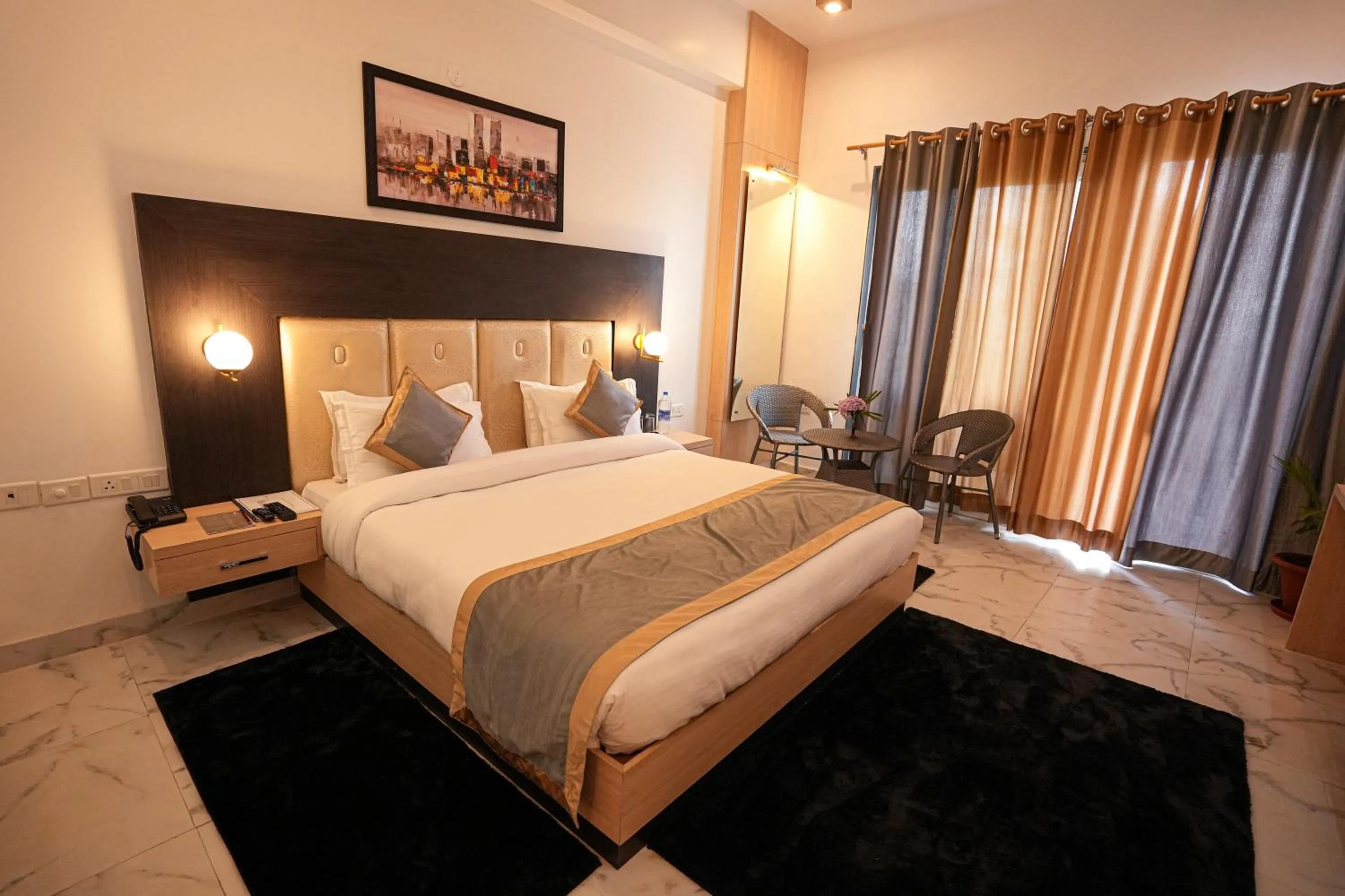 Bed in Chirping Hills Resort,Bhimtal