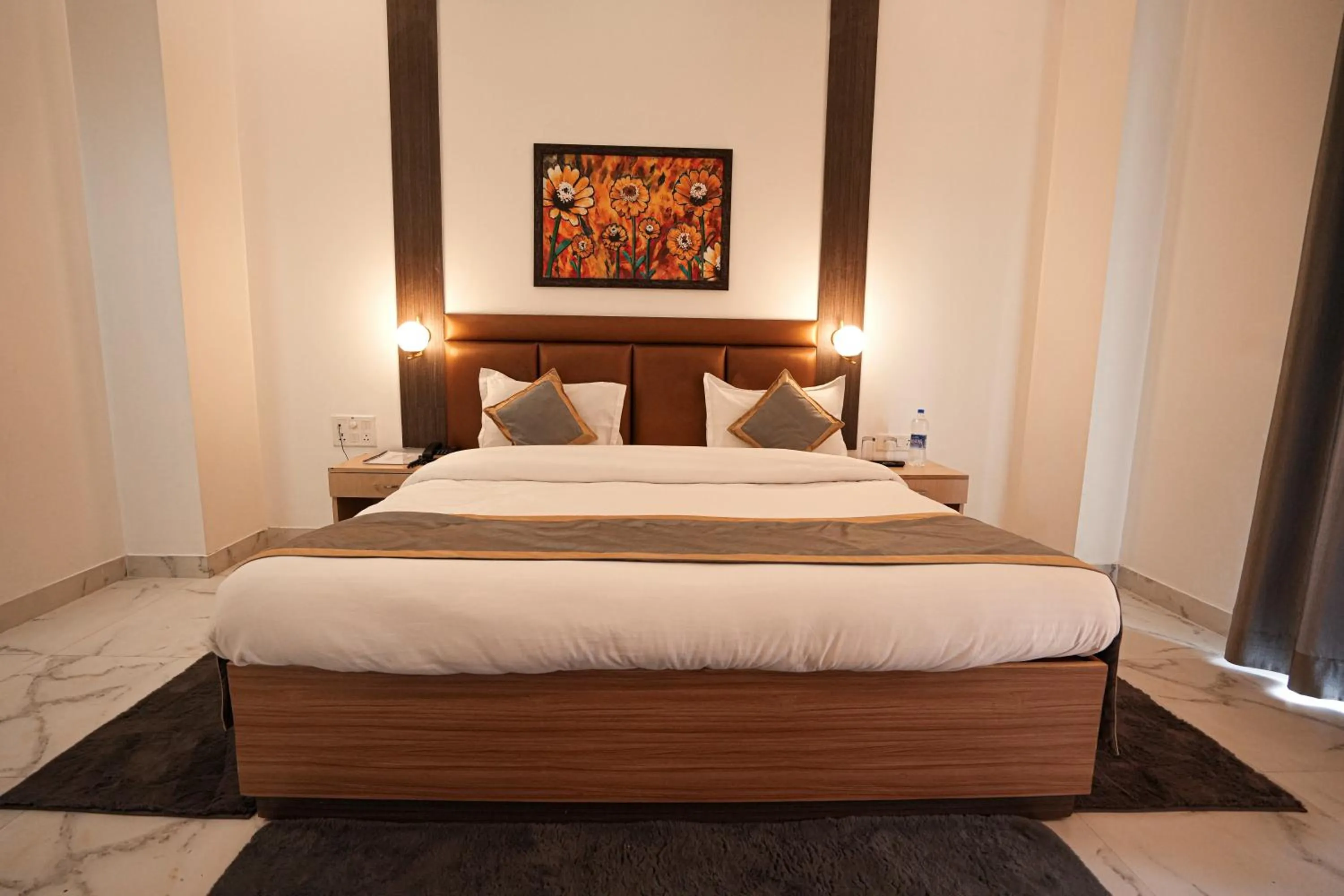 Bed in Chirping Hills Resort,Bhimtal