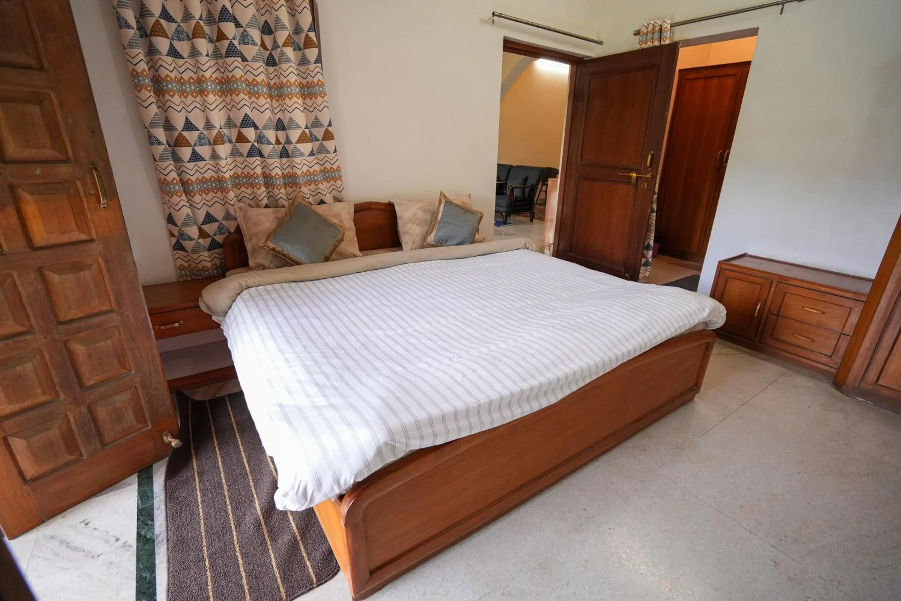 Bed in Chirping Hills Resort,Bhimtal