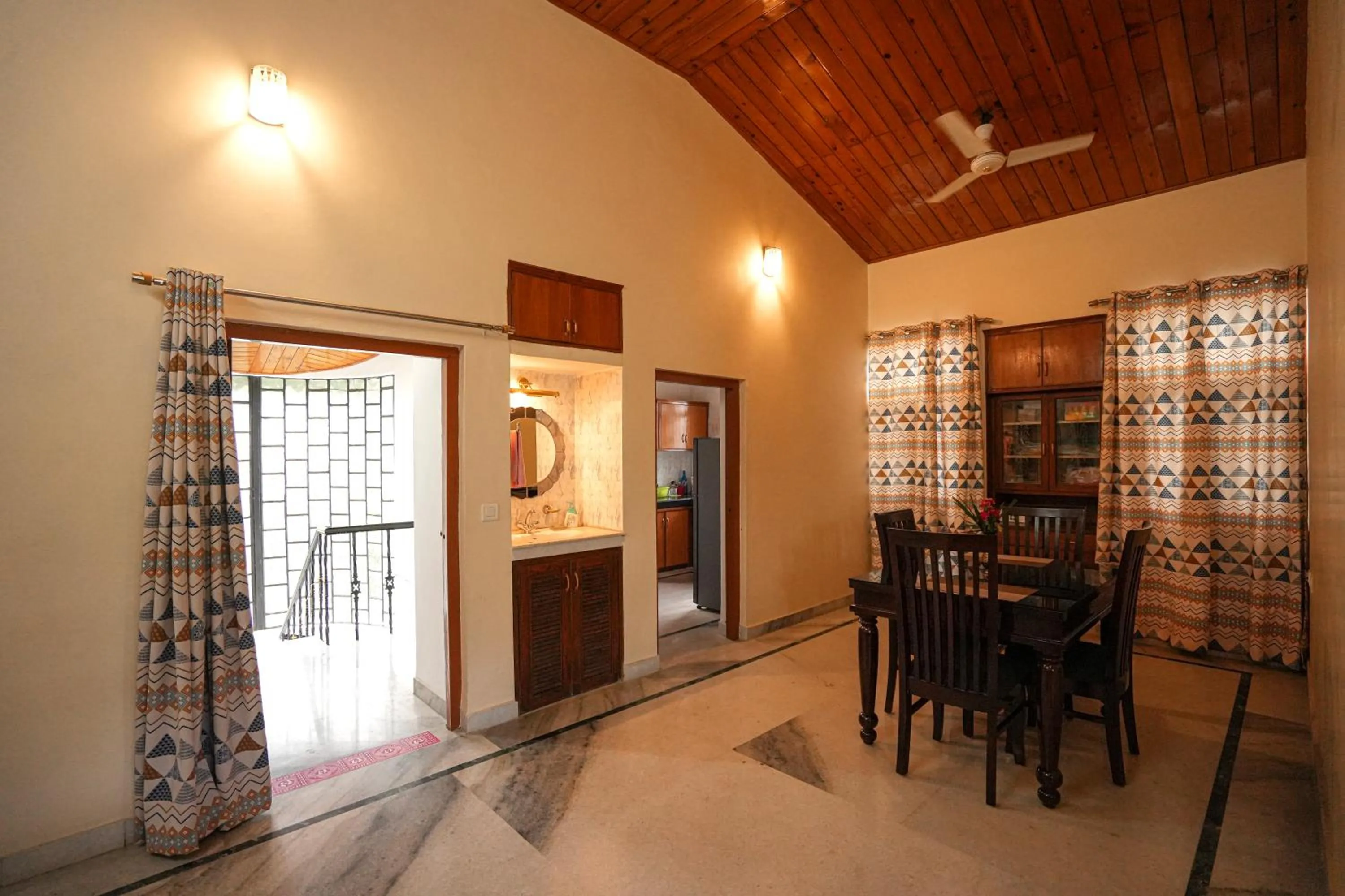 Living room in Chirping Hills Resort,Bhimtal