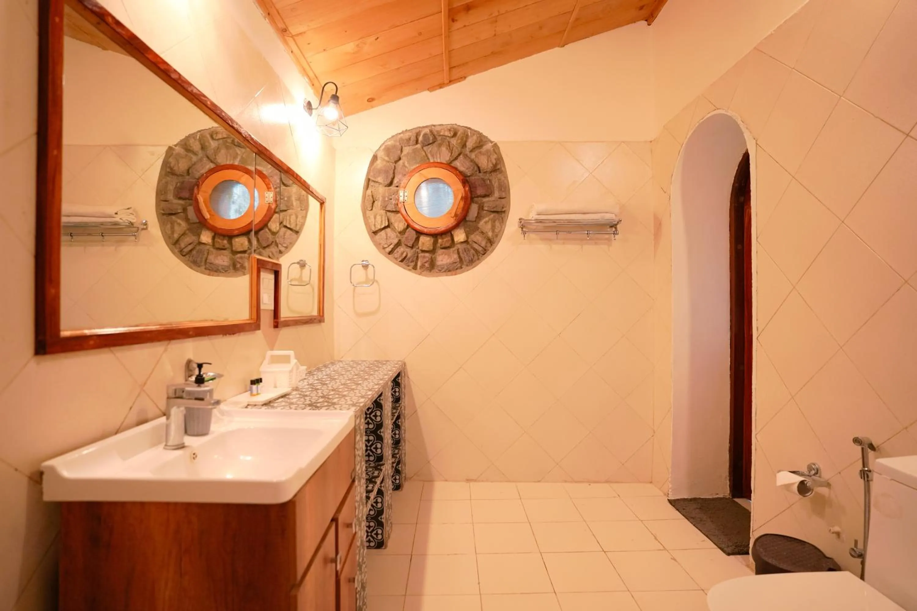 Bathroom in Chirping Hills Resort,Bhimtal