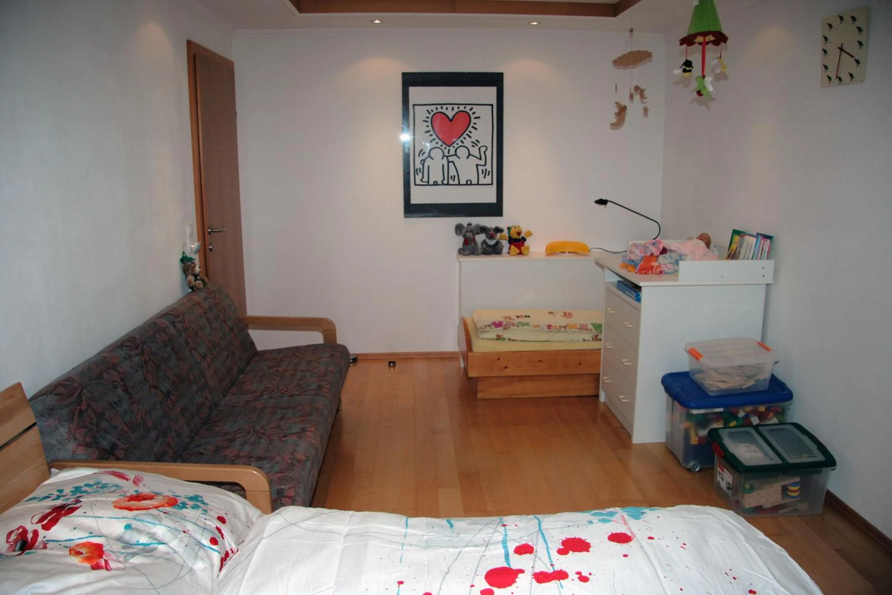 Bedroom, Bed in Am Waldrand