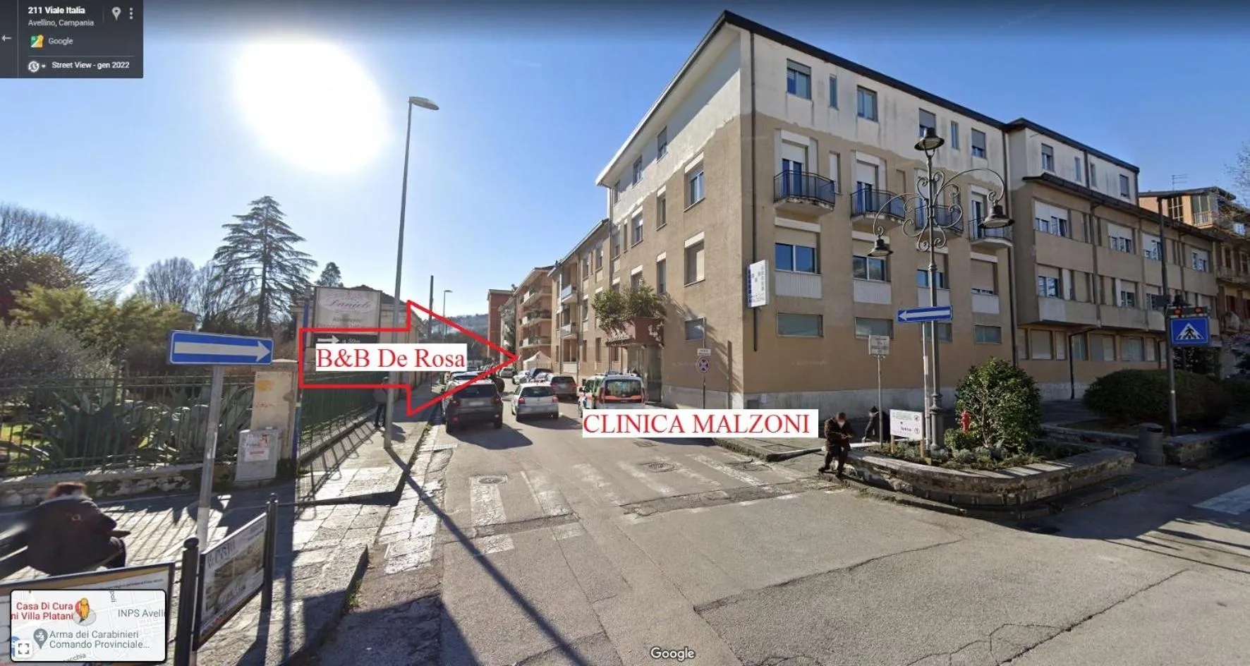 Street view in Bed and Breakfast De Rosa