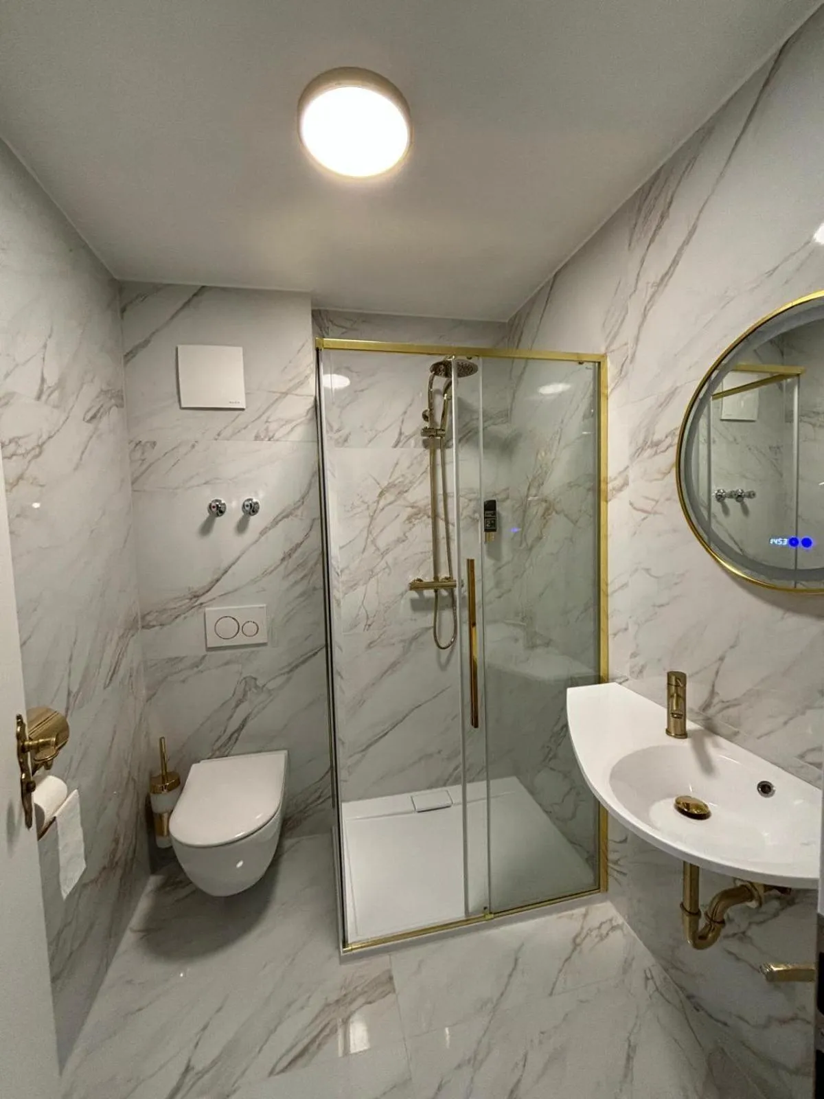 Shower in Pension Main-Art