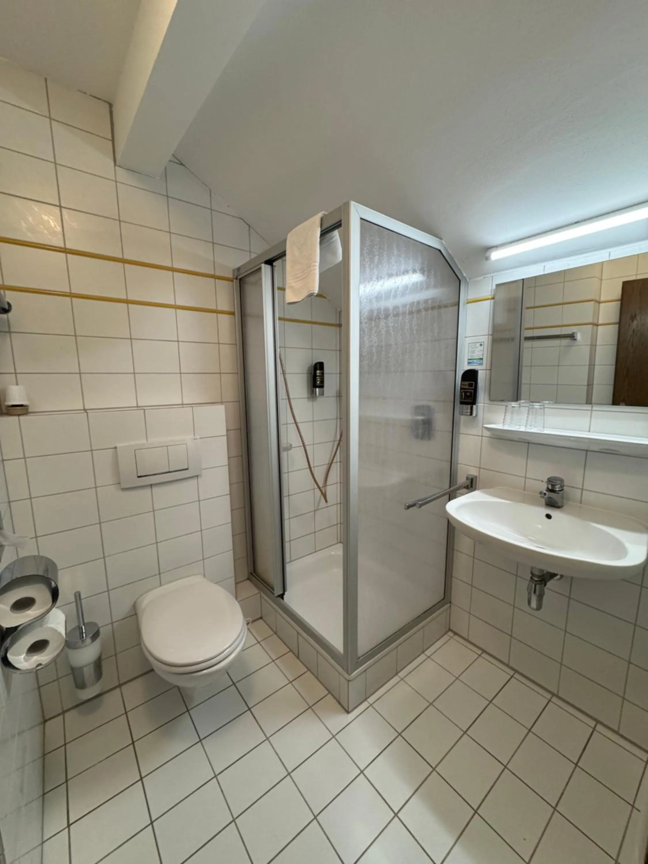 Shower in Pension Main-Art