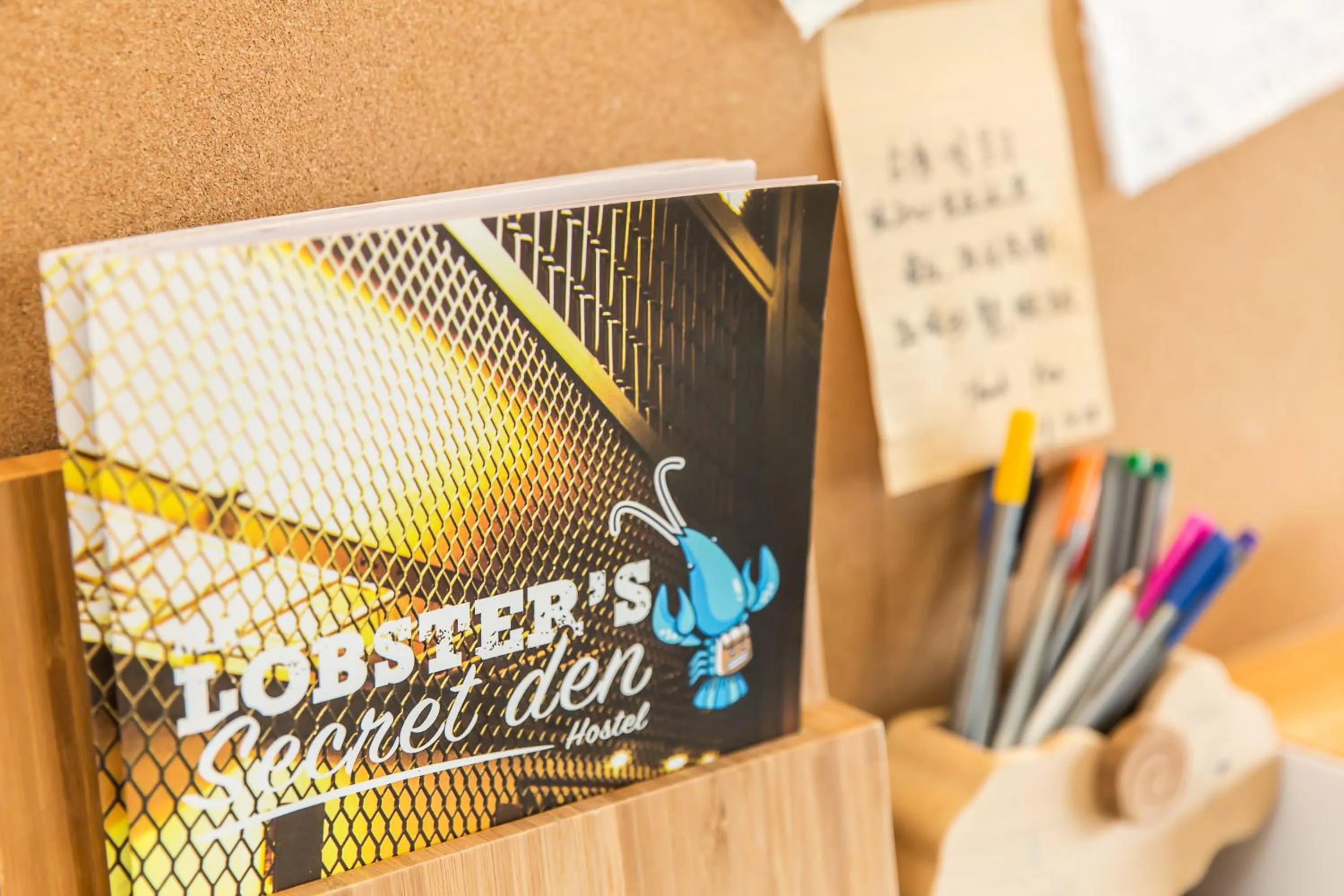 Decorative detail in Mr. Lobster’s Secret Den design hostel