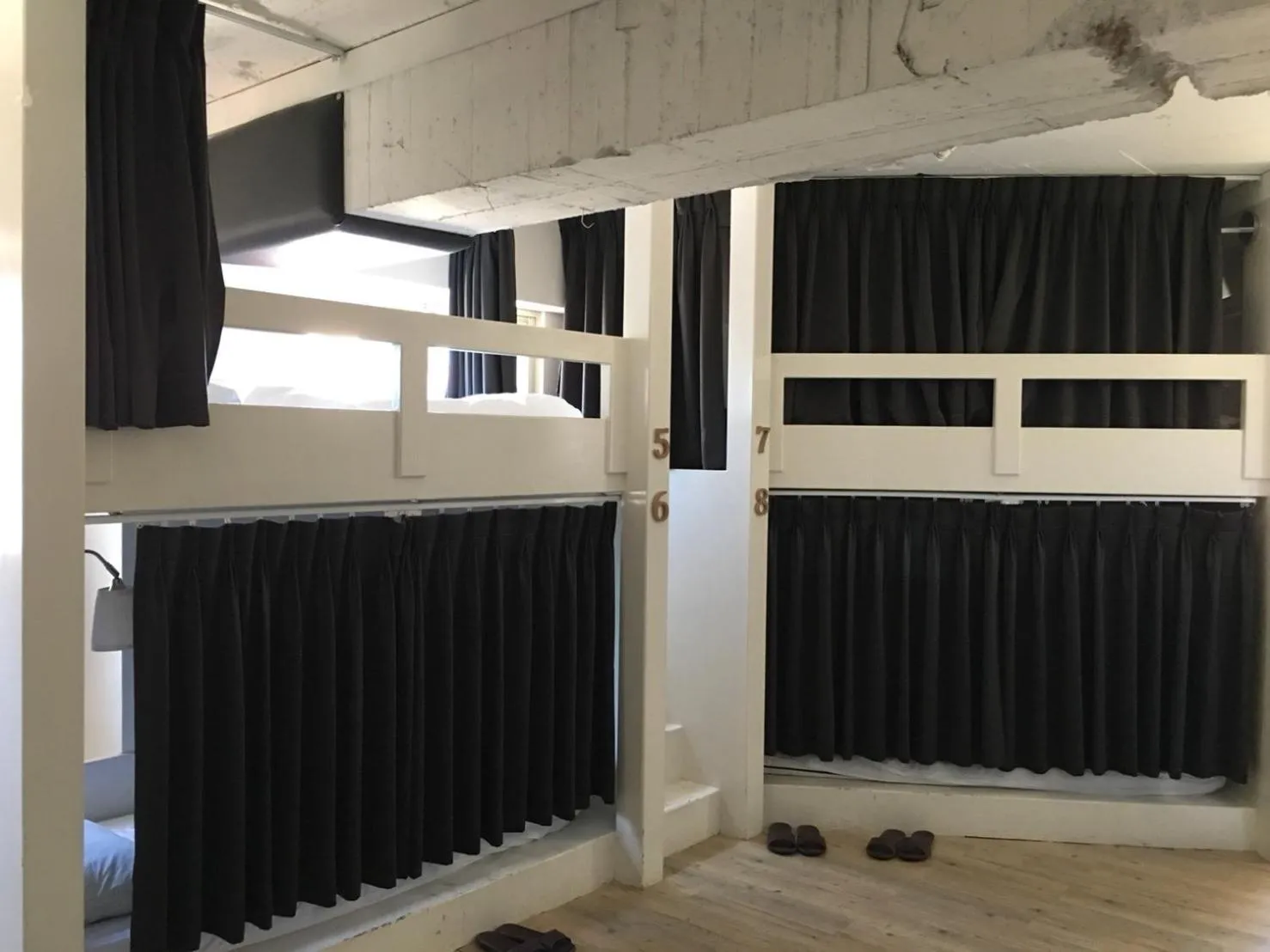 bunk bed in Mr. Lobster’s Secret Den design hostel