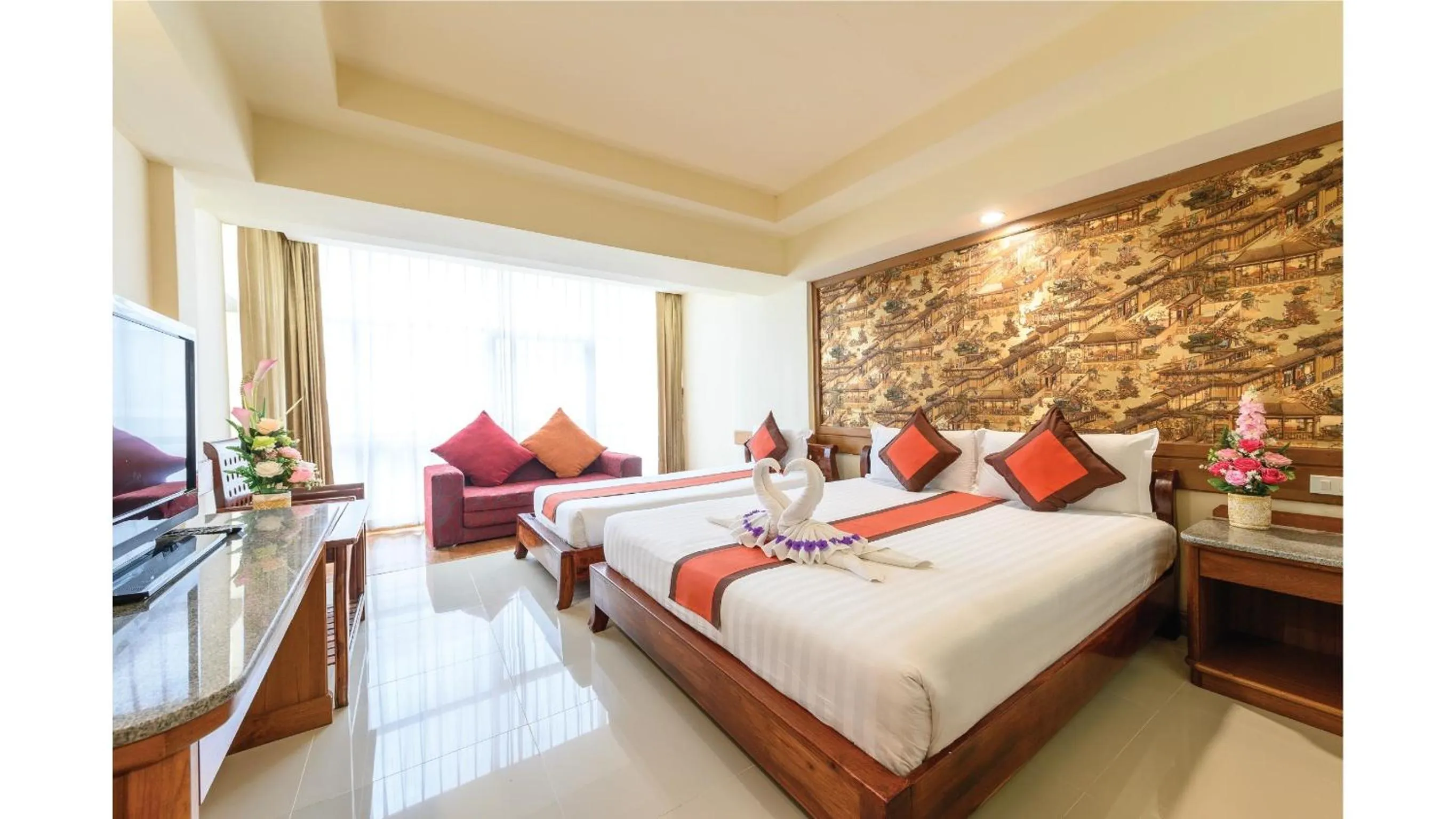 Bed in Boutique Paradise Hotel