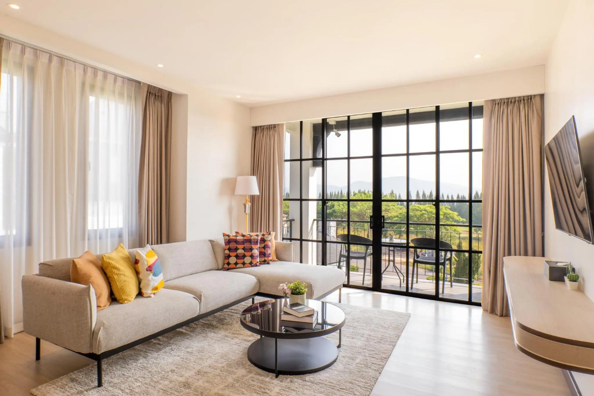 Living room in Estella Khao Yai