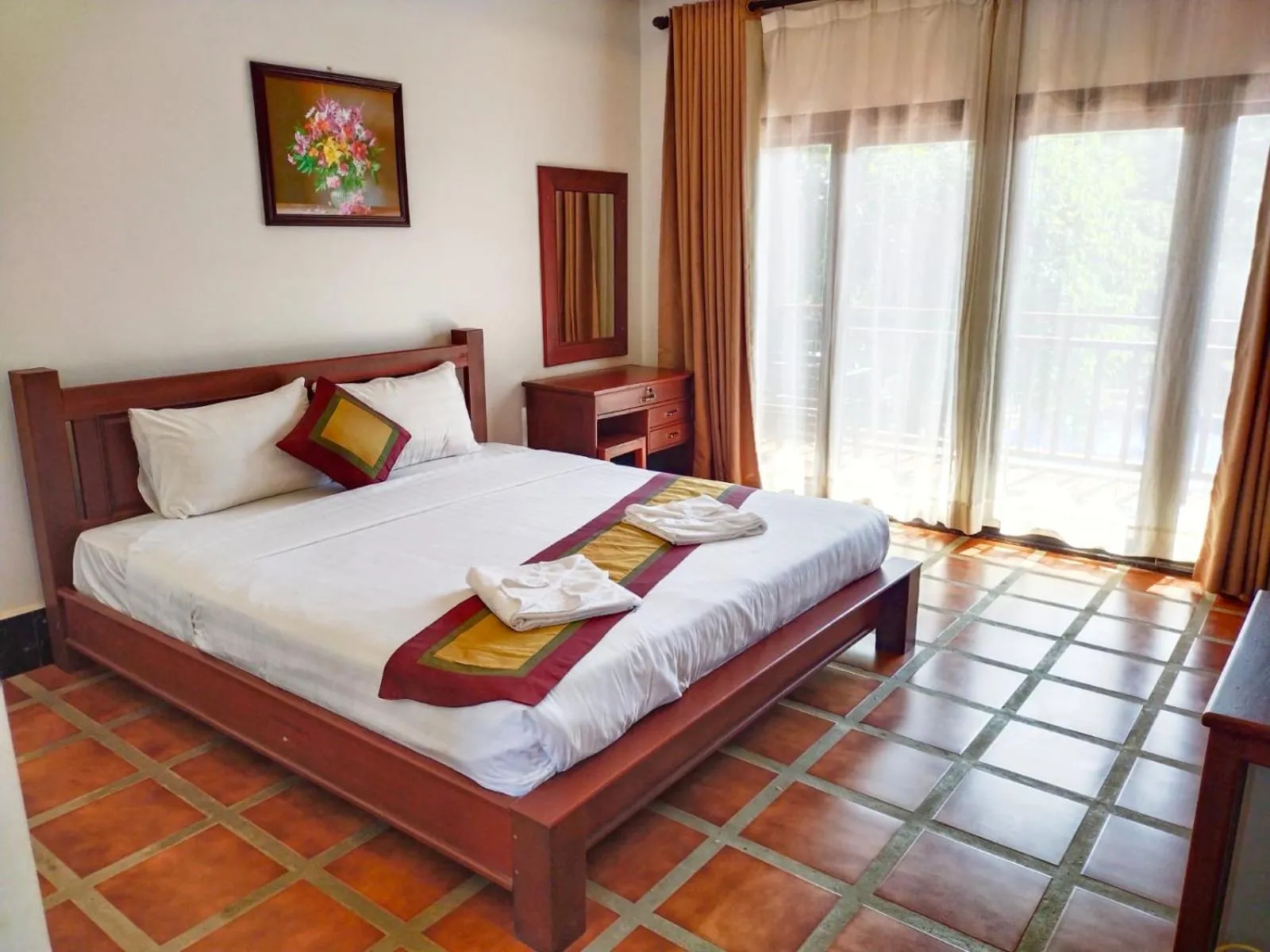 Bed in Vang Vieng Savanh Sunset View Resort