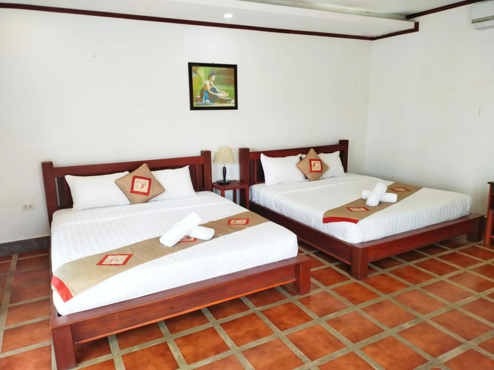 Bed in Vang Vieng Savanh Sunset View Resort