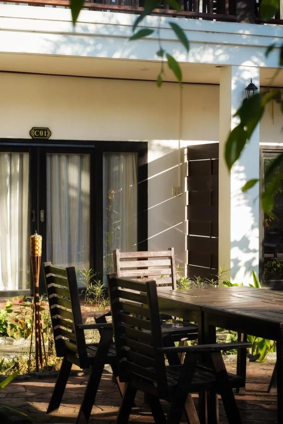 Seating area in Vang Vieng Savanh Sunset View Resort