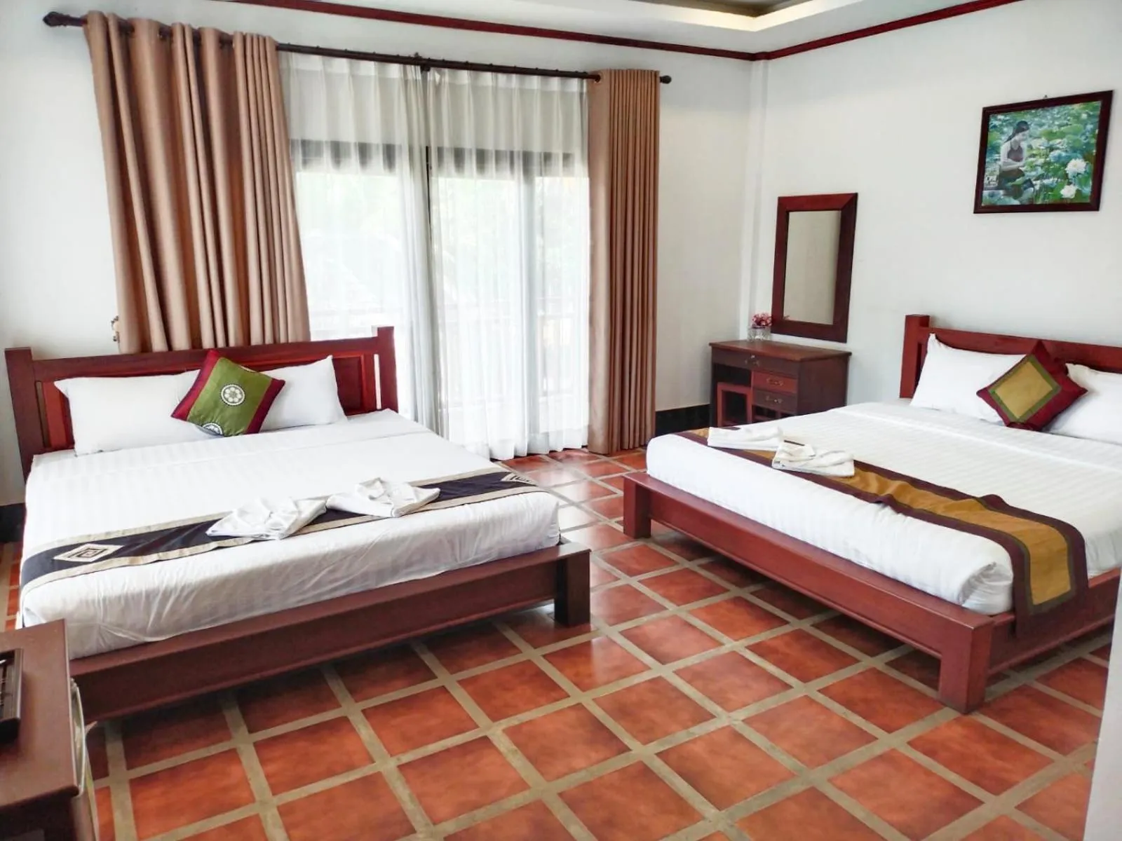 Photo of the whole room, Bed in Vang Vieng Savanh Sunset View Resort