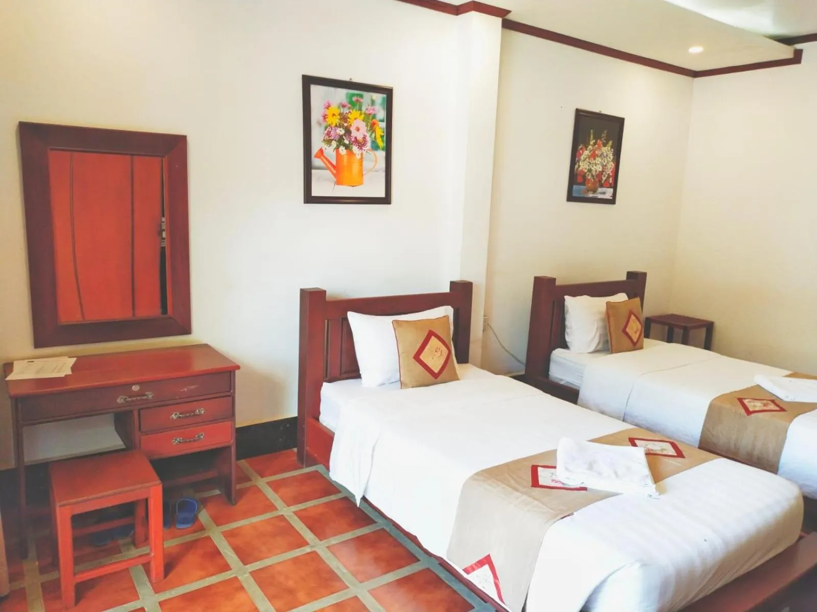 Bed in Vang Vieng Savanh Sunset View Resort