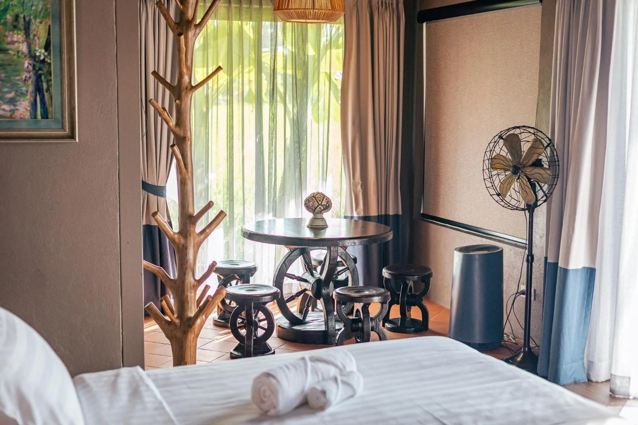 Decorative detail, Bed in Yatika Boutique Chiang Dao