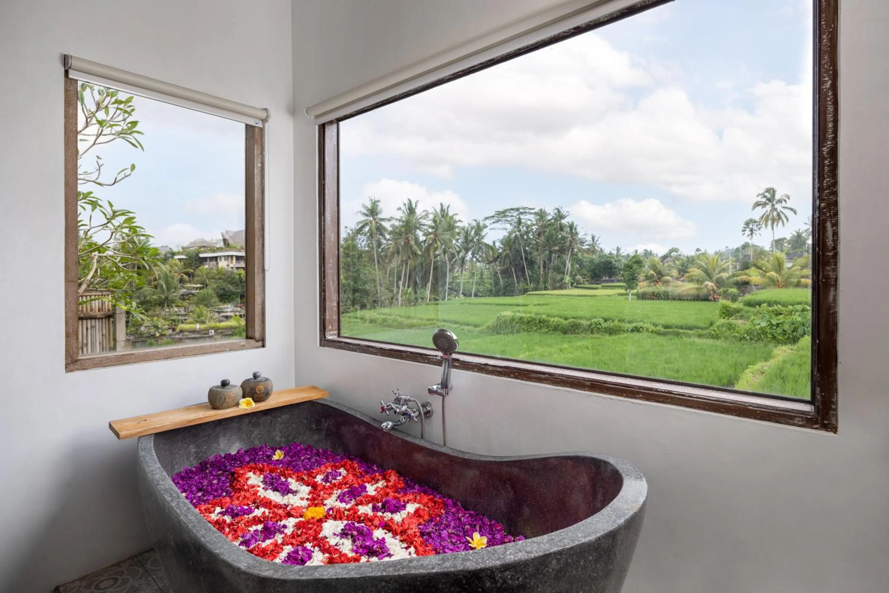 Bath in Wooden Ganeca Villas by GenuineHost