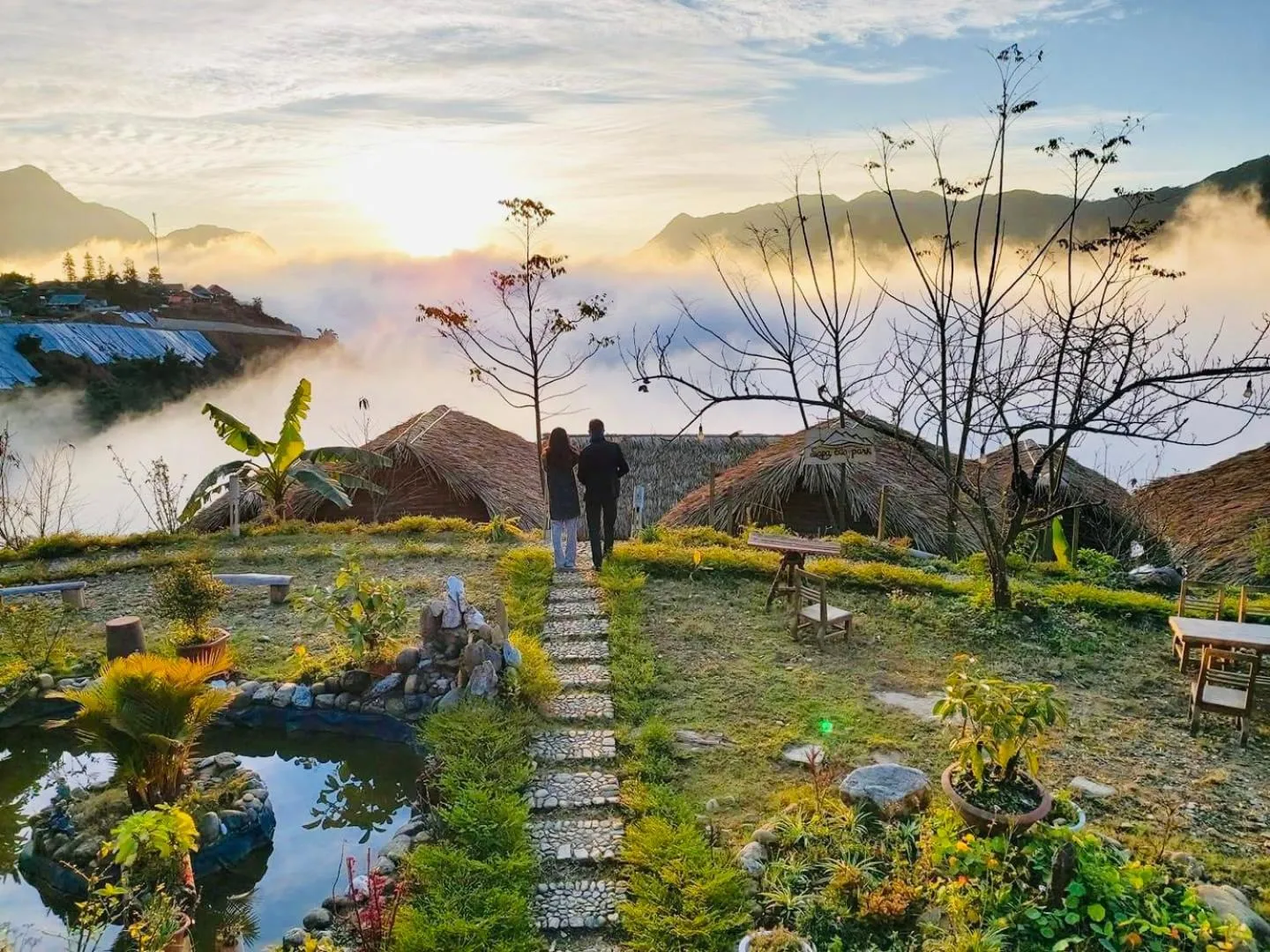 Patio in Sapa Rosie House