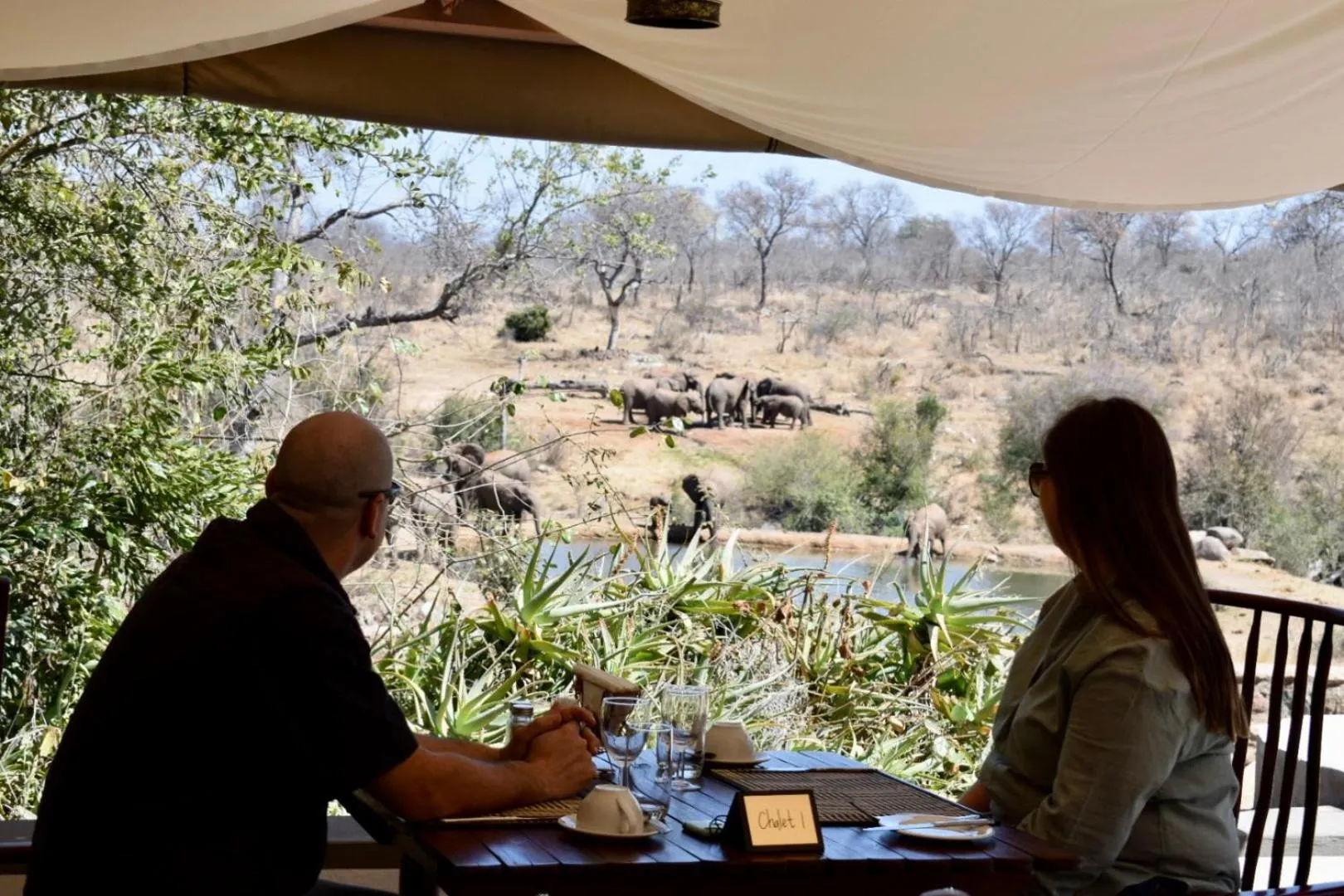 Patio in MILIMA Big 5 Safari Lodge