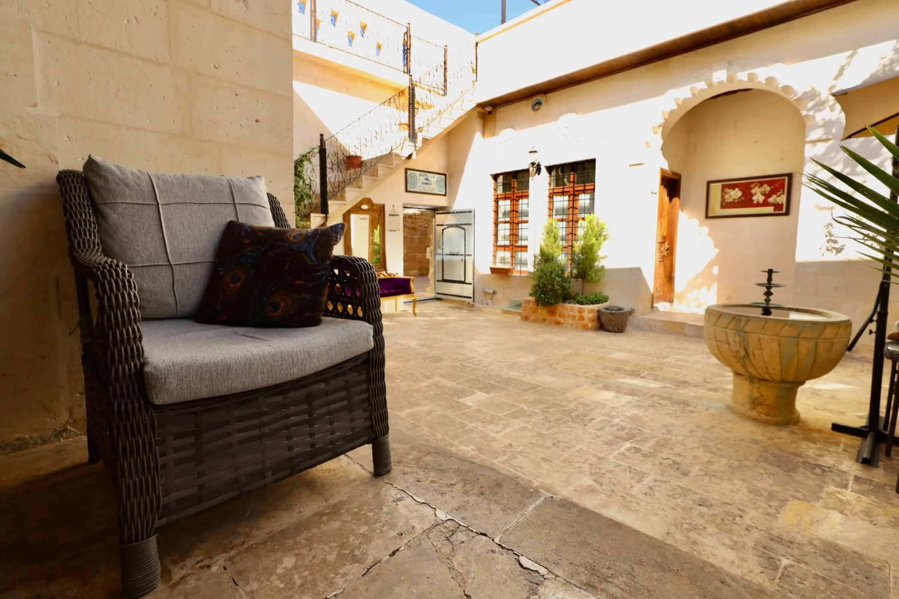 Inner courtyard view in Kaliruha Hotel