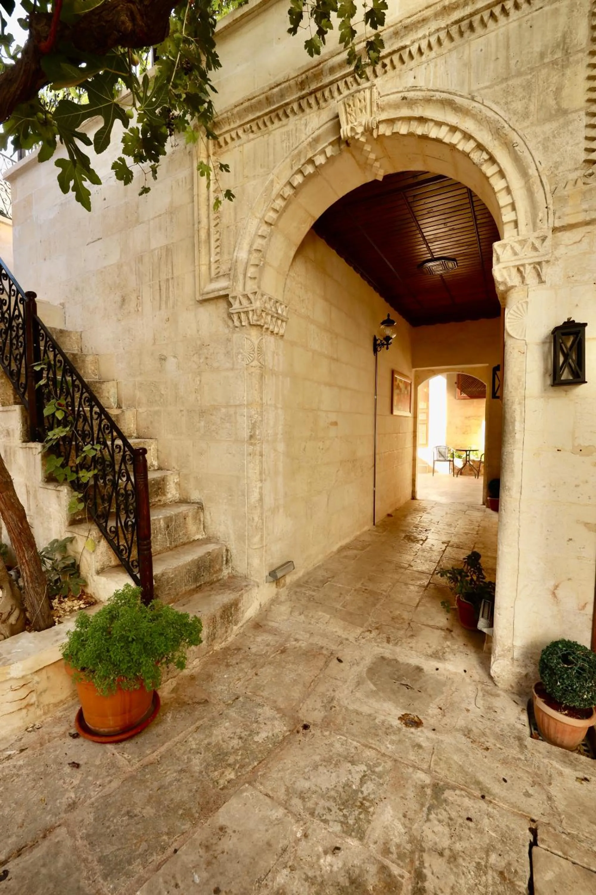 Inner courtyard view in Kaliruha Hotel