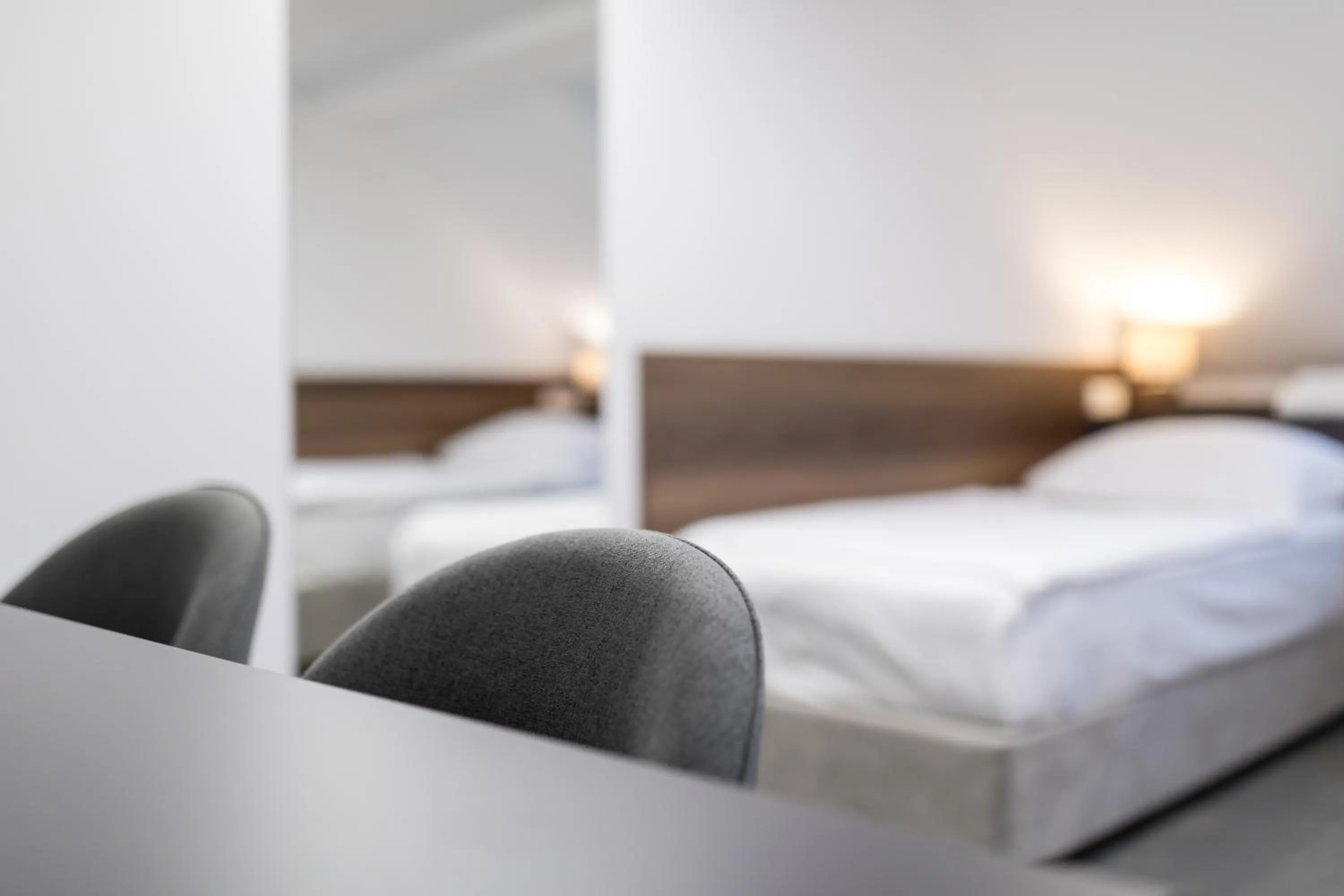 Bed in Garni Hotel Cirman