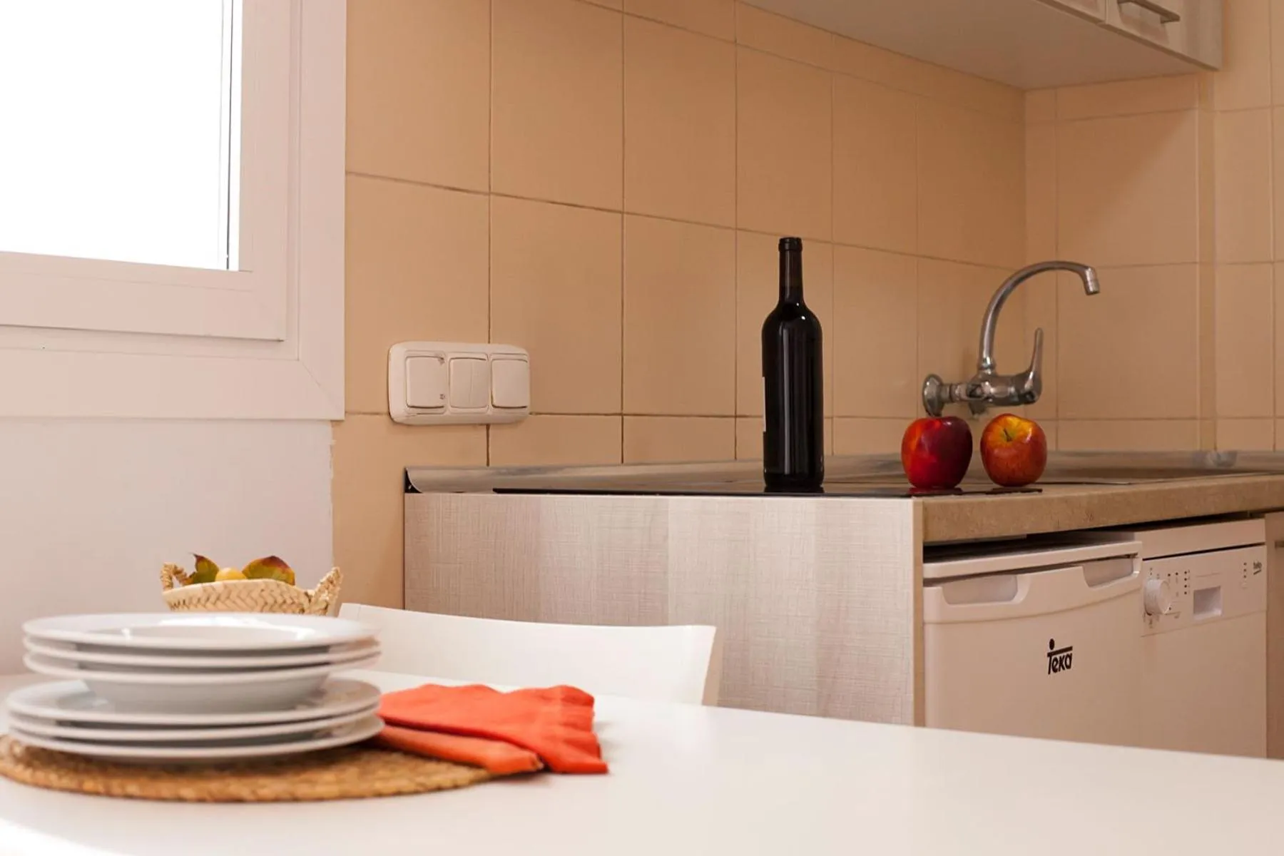 Kitchen or kitchenette in Apartamentos Vista Alegre Mallorca