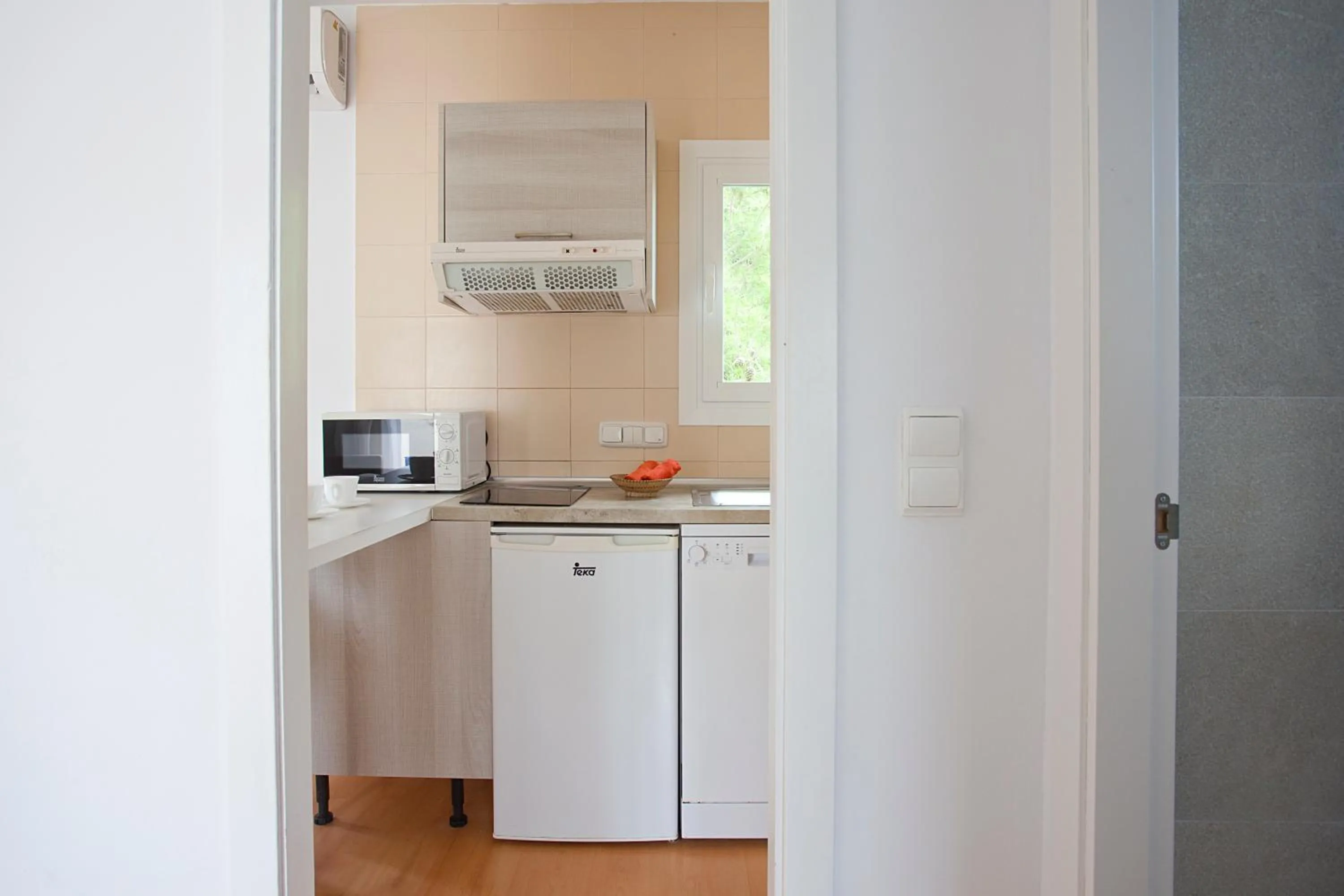 Kitchen or kitchenette in Apartamentos Vista Alegre Mallorca