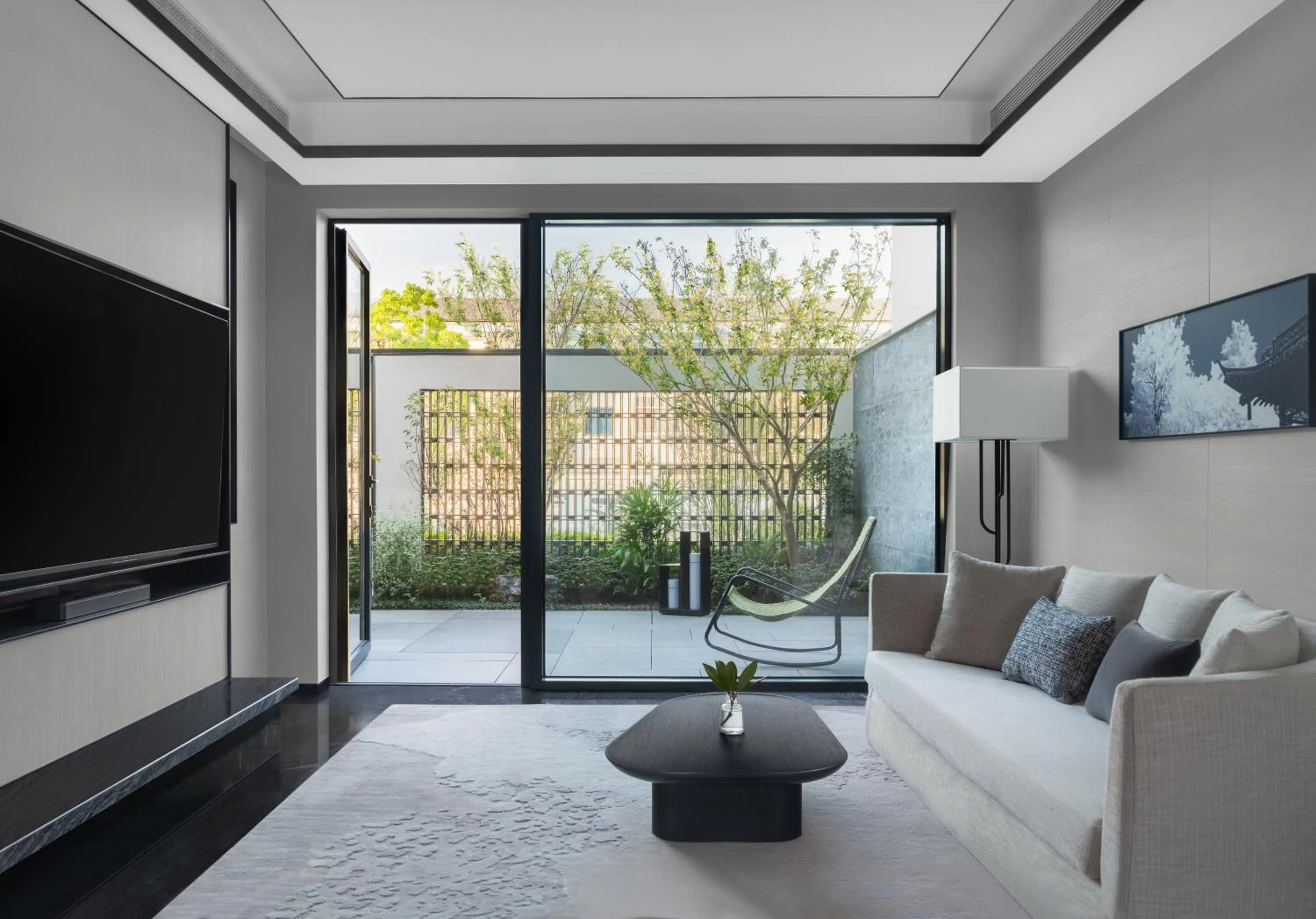 Seating area in Kimpton Bamboo Grove Suzhou by IHG