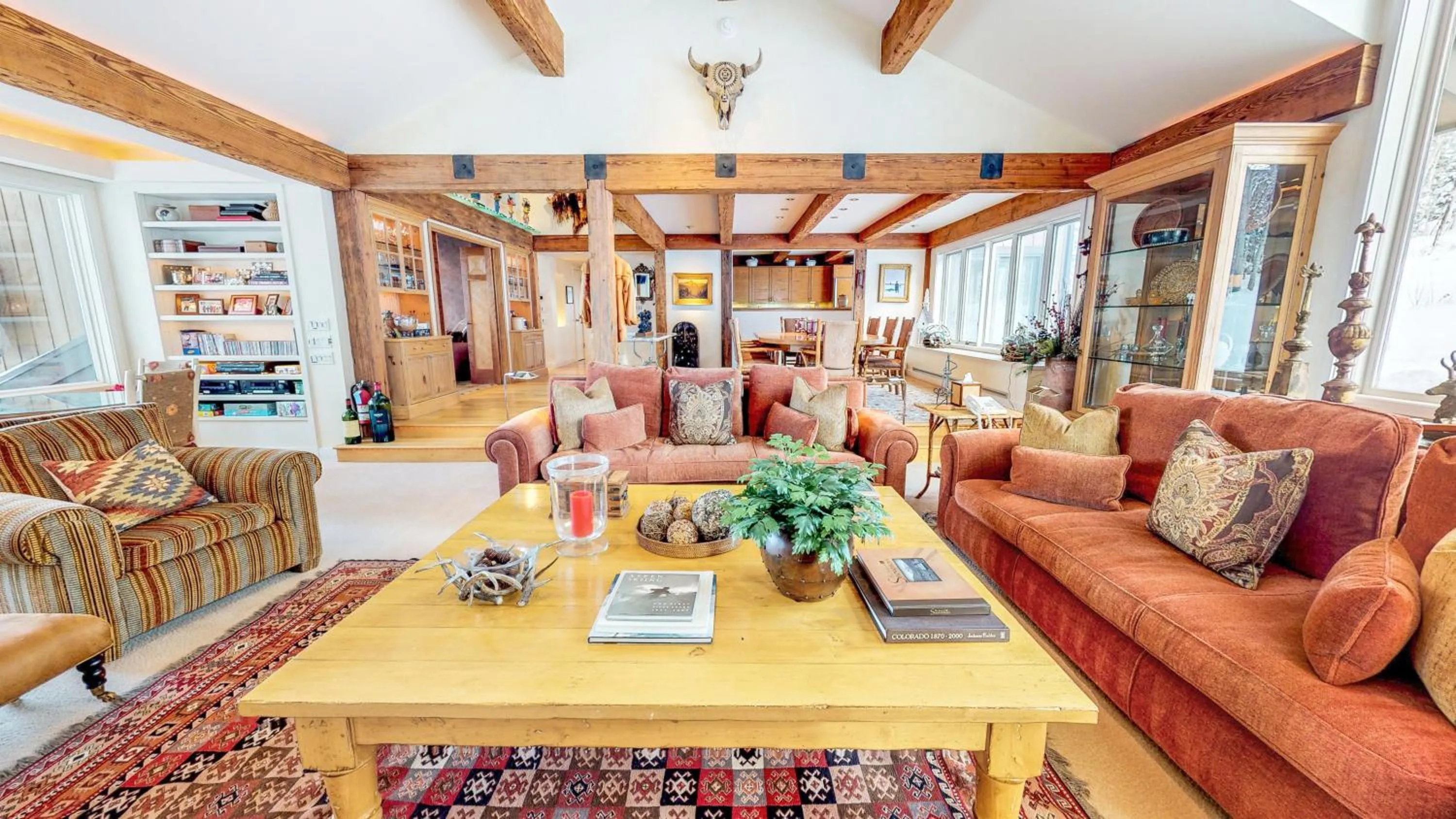 Living room in Trails Edge by Snowmass Vacations