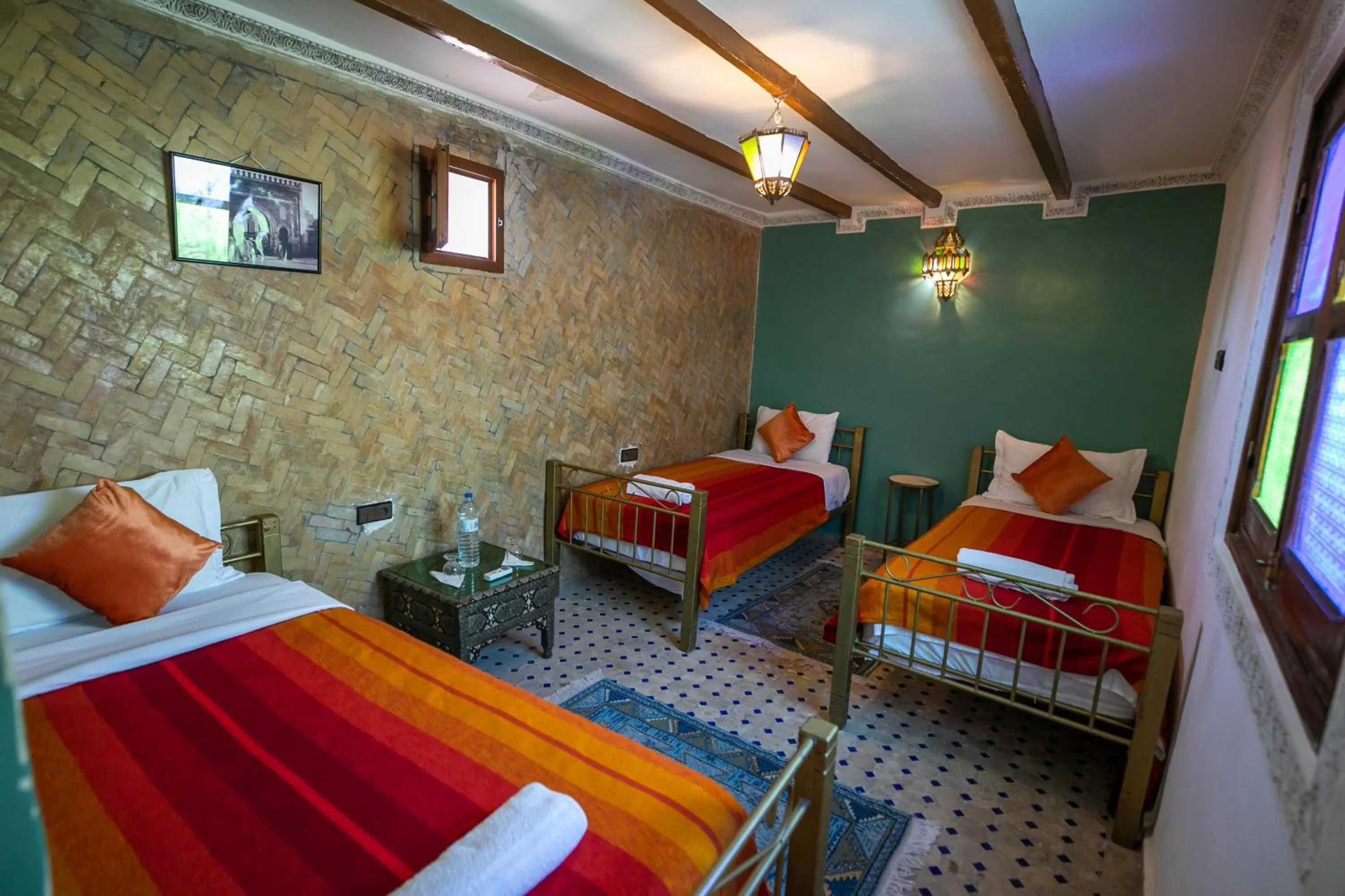 Shower, Bed in Riad Dar Rabha