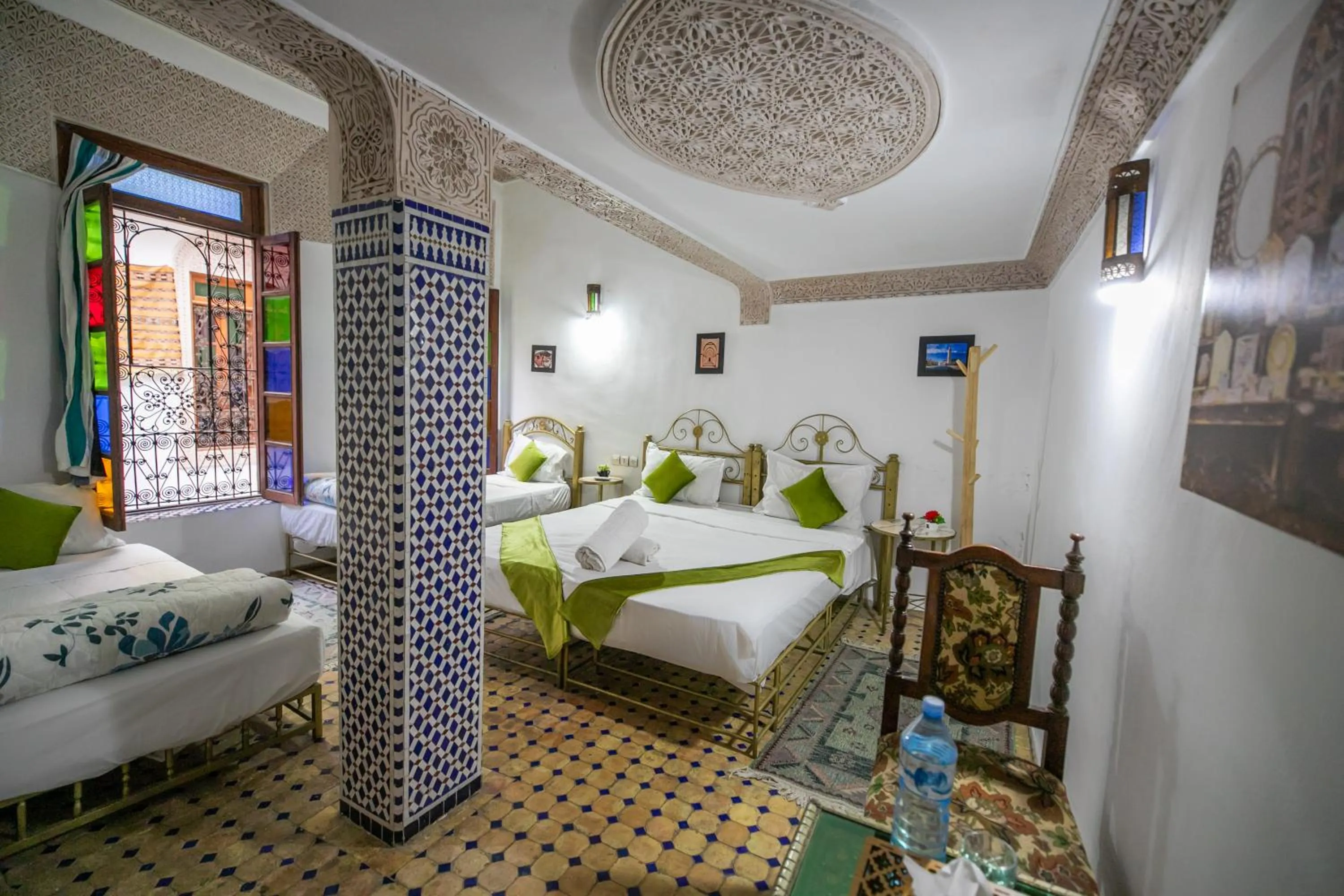 Shower, Bed in Riad Dar Rabha