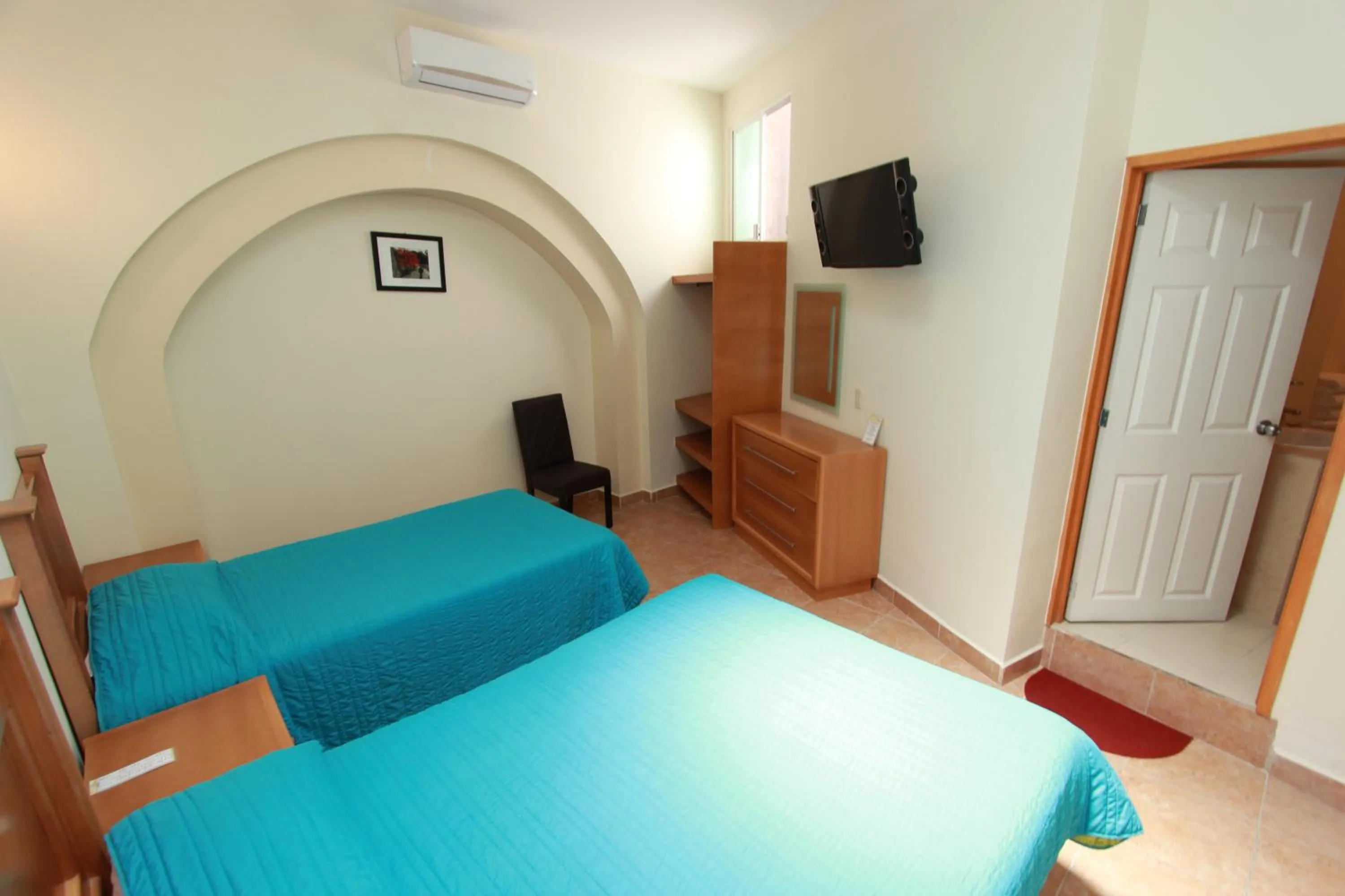 Bed in Hotel Santa Rita