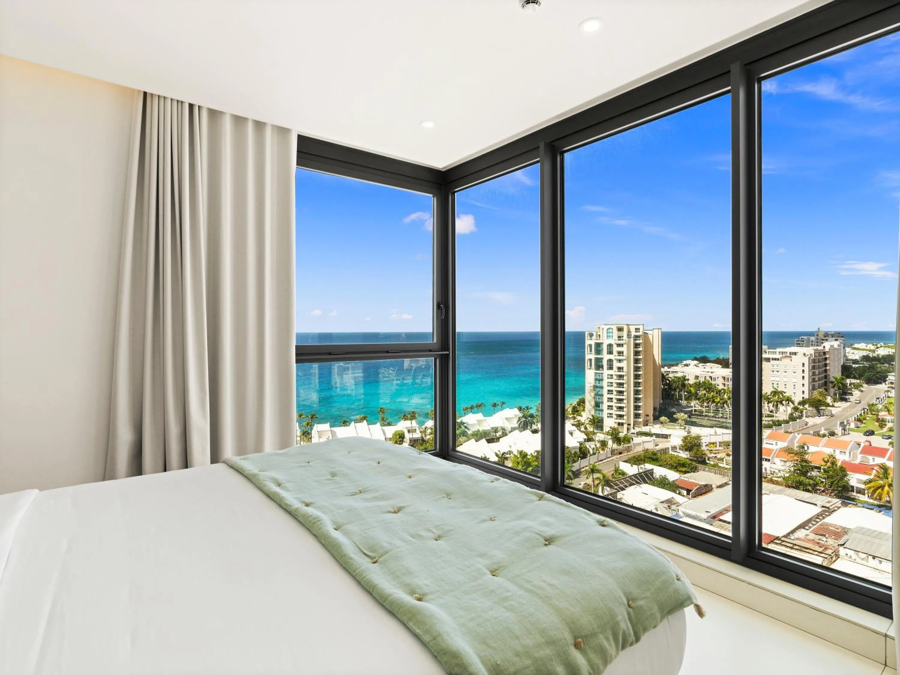 View (from property/room), Bed in Fourteen at Mullet Bay