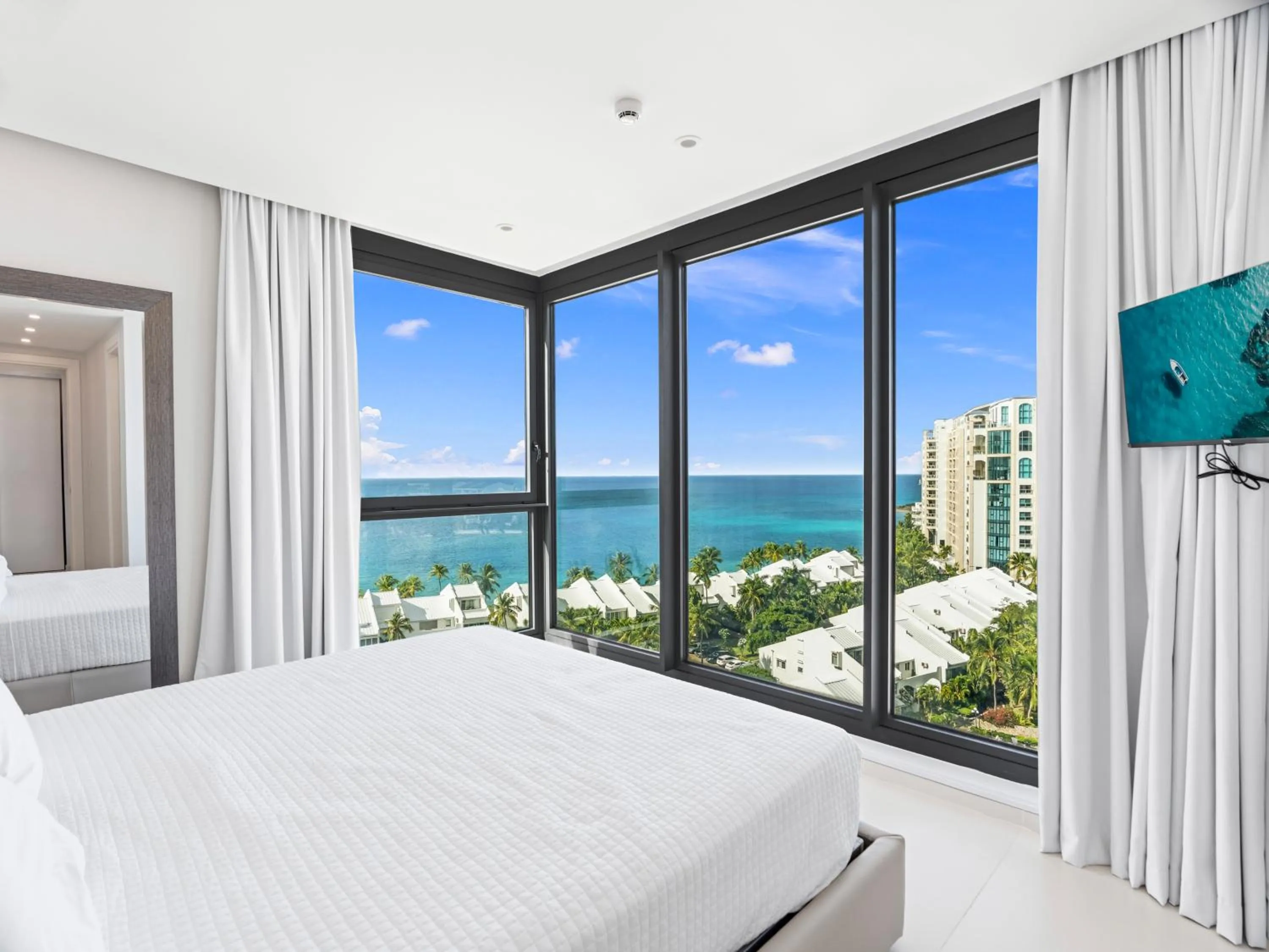 Bed in Fourteen at Mullet Bay