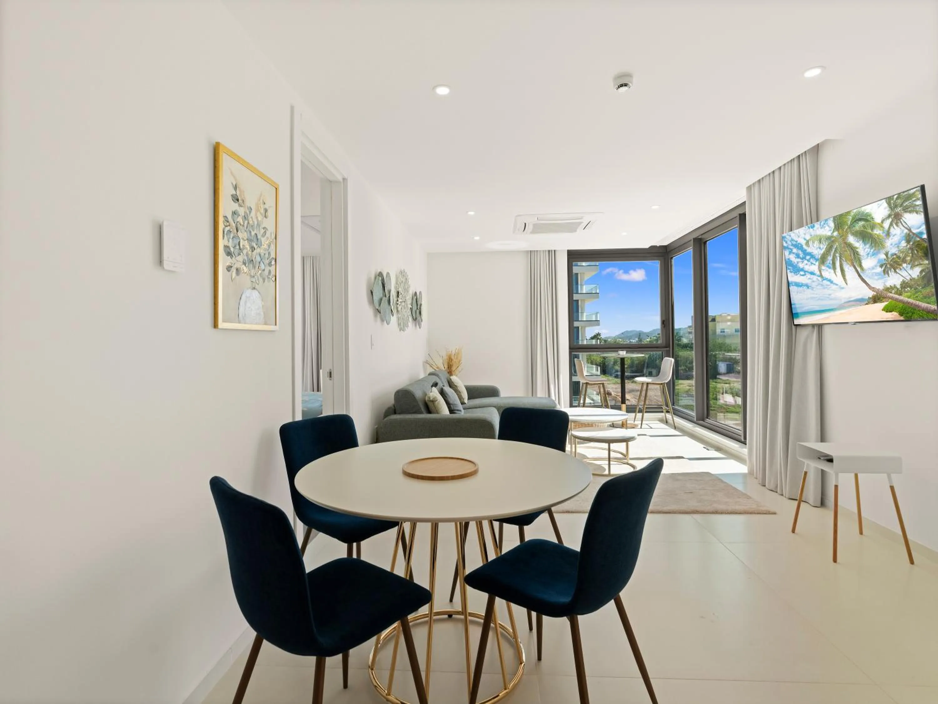 Living room in Fourteen at Mullet Bay