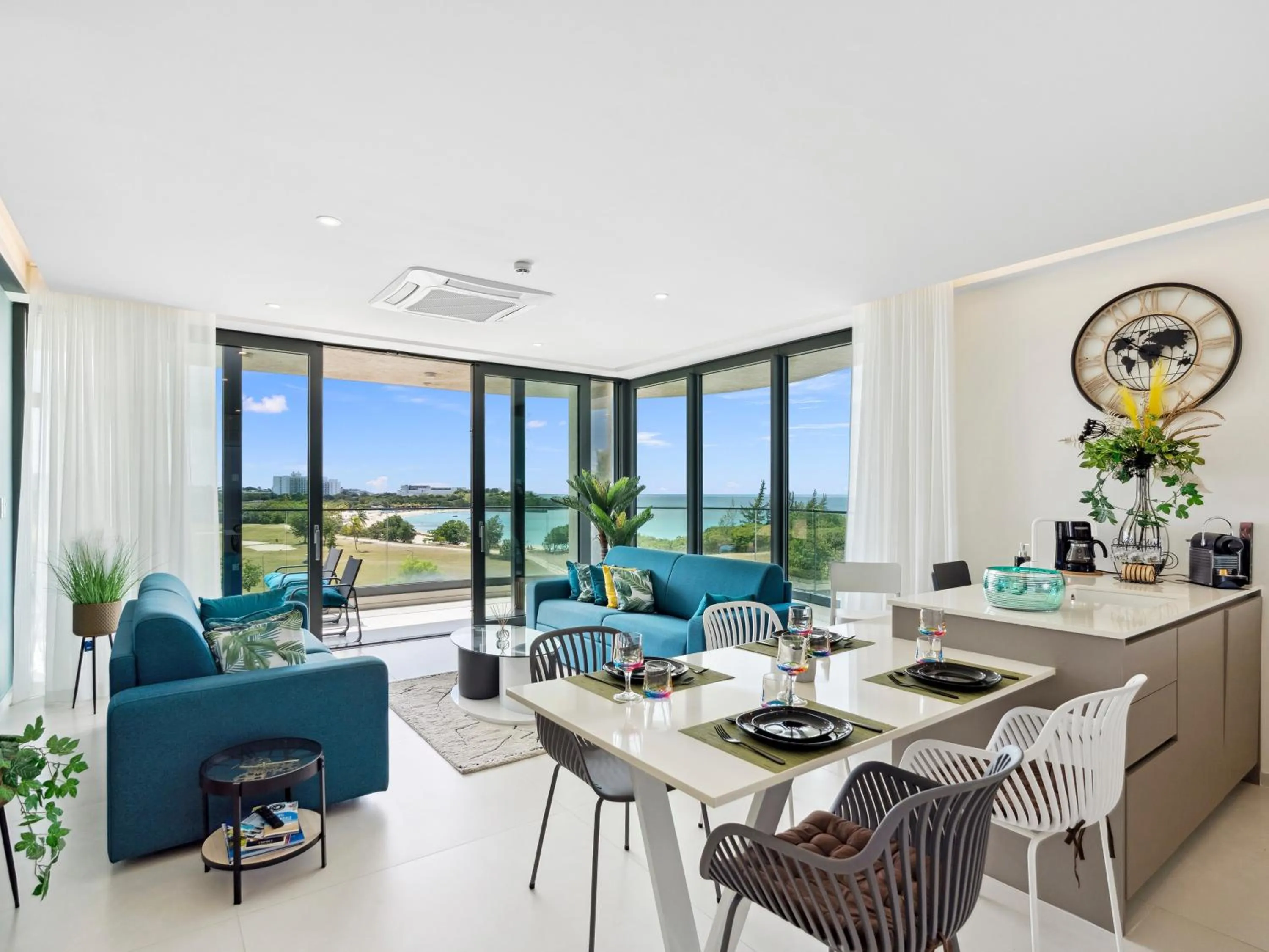 Living room in Fourteen at Mullet Bay