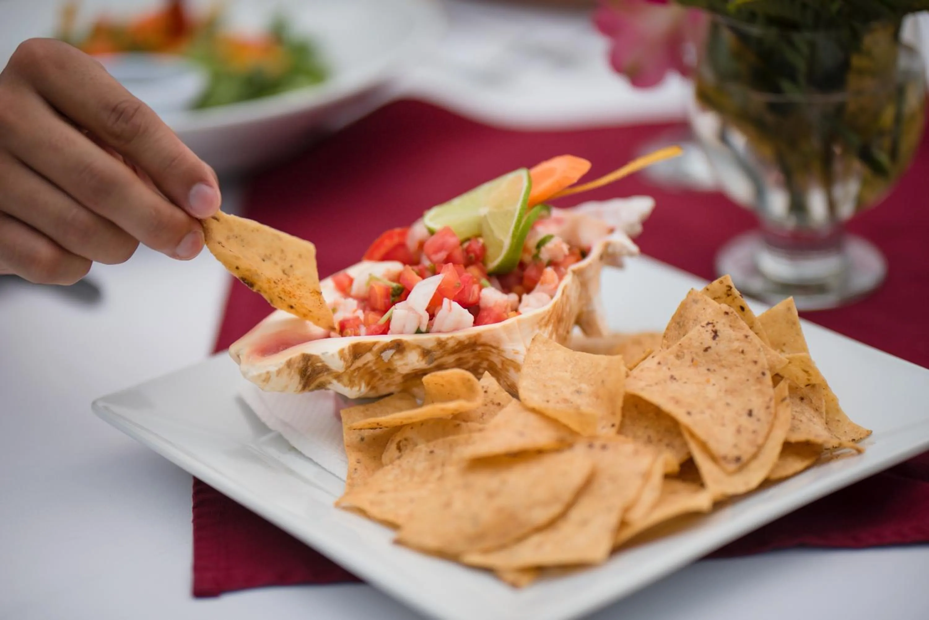 Food close-up in Placencia Resort