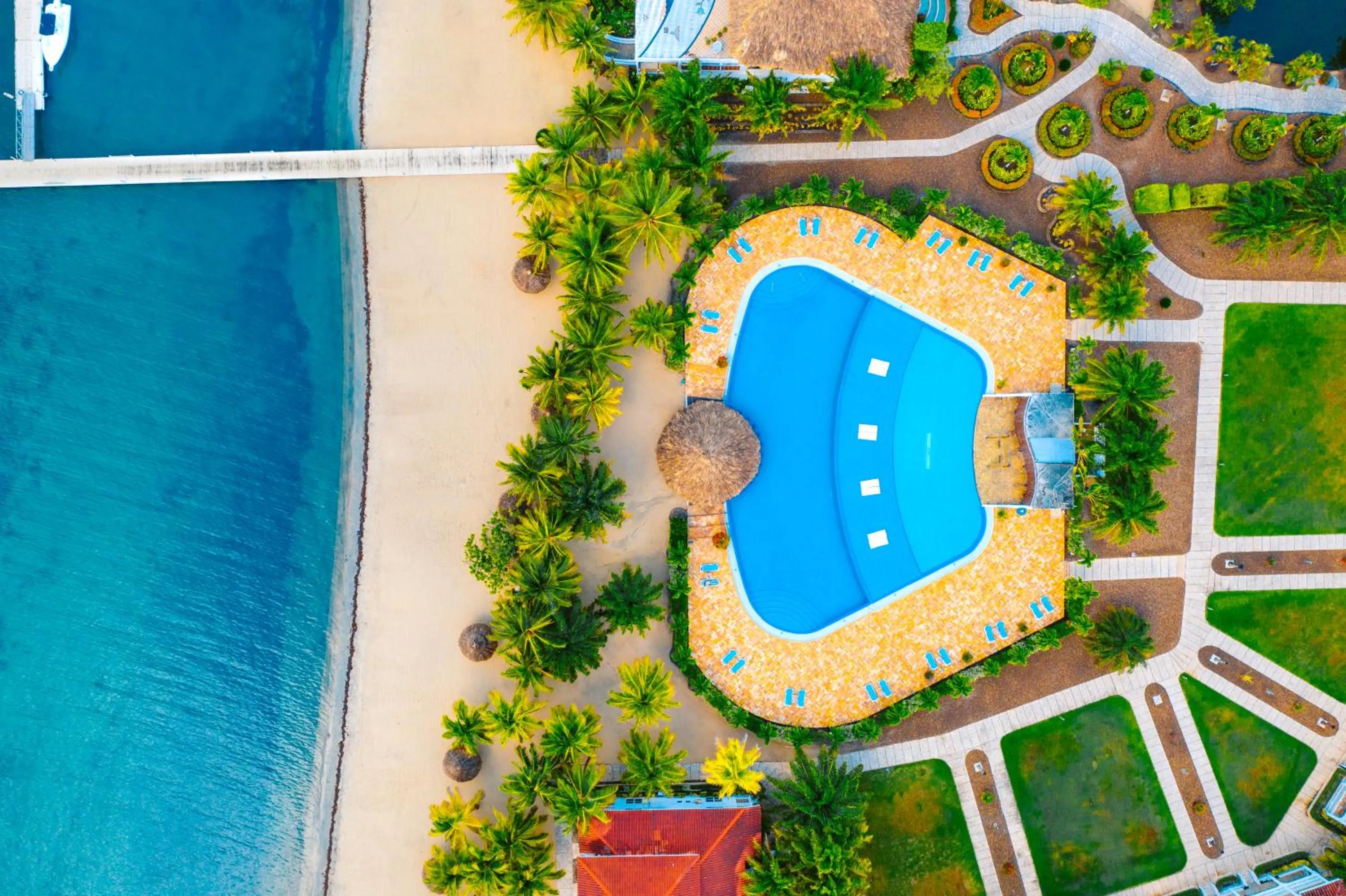 Bird's eye view in Placencia Resort