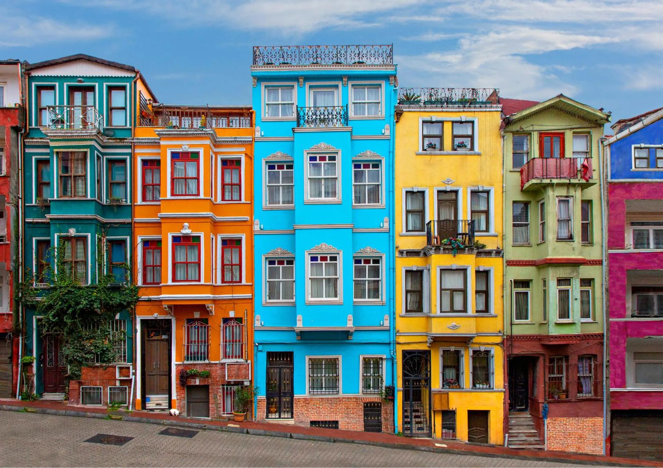Activities in Istanbul Old City Colorful Houses Balat PETRION Hotel