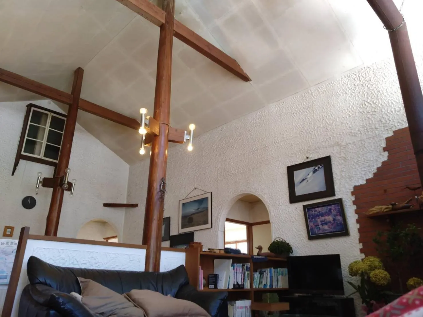 Living room in Woody House Kazamidori