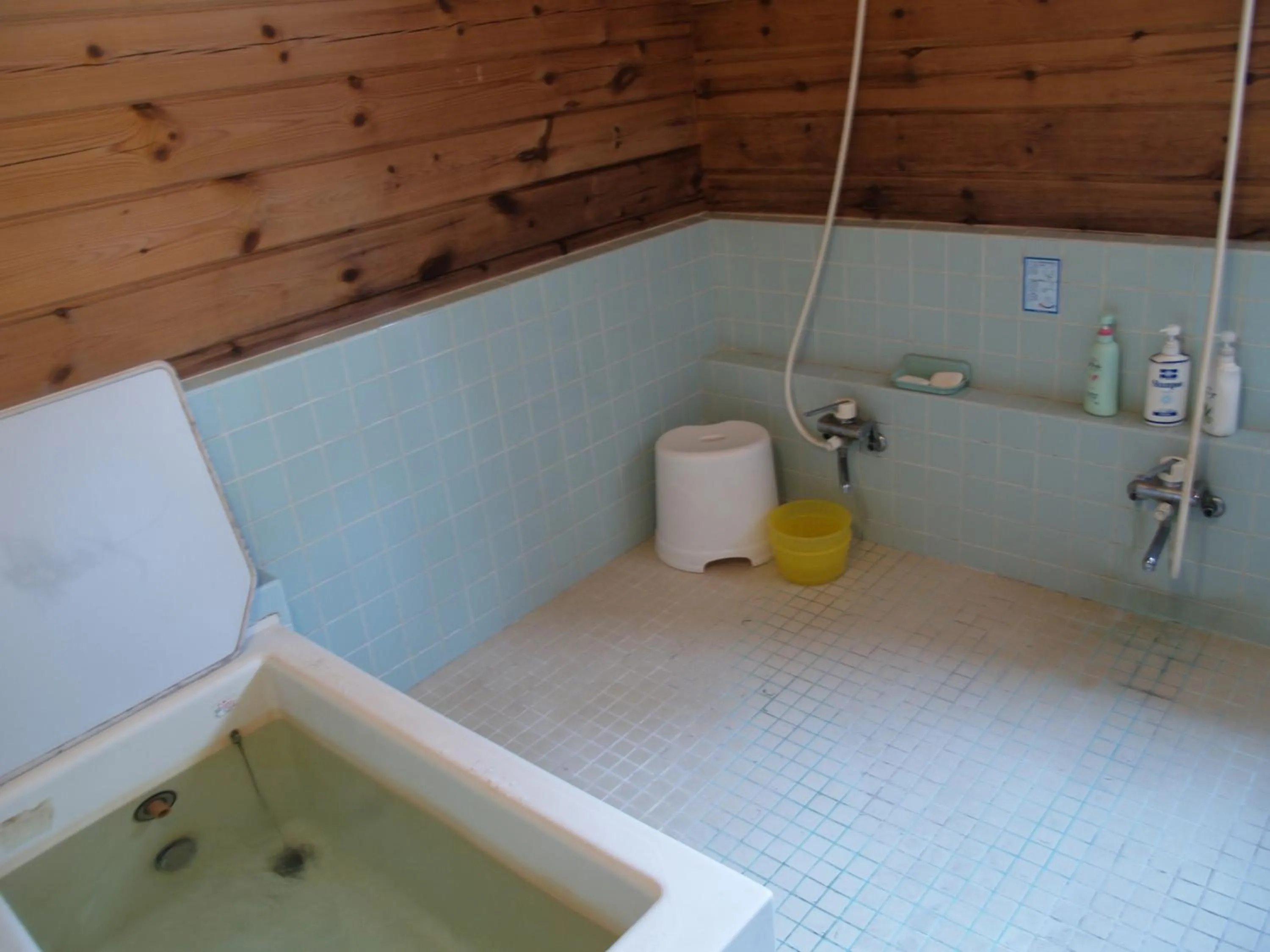 Bathroom in Woody House Kazamidori