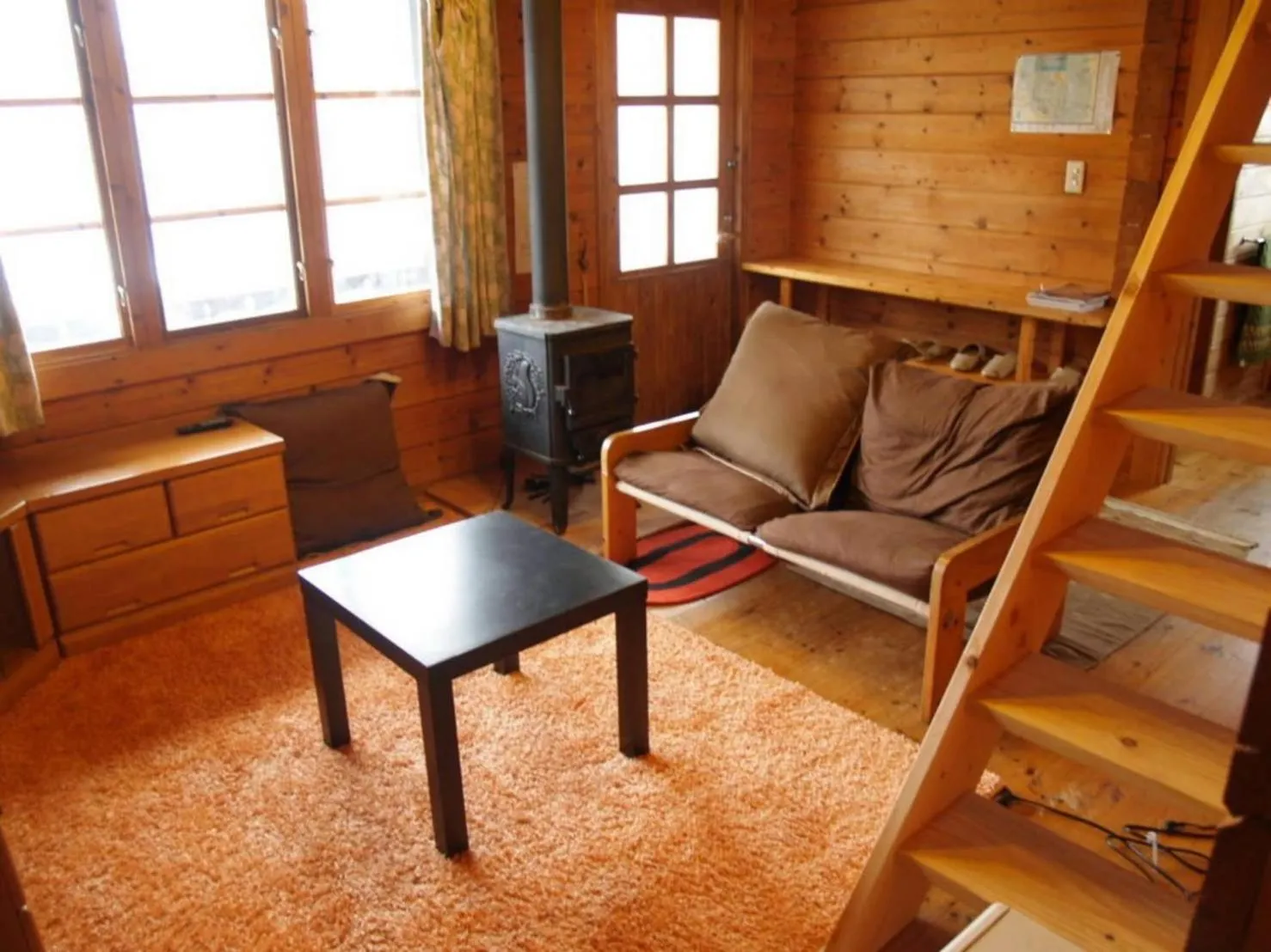 Living room in Woody House Kazamidori