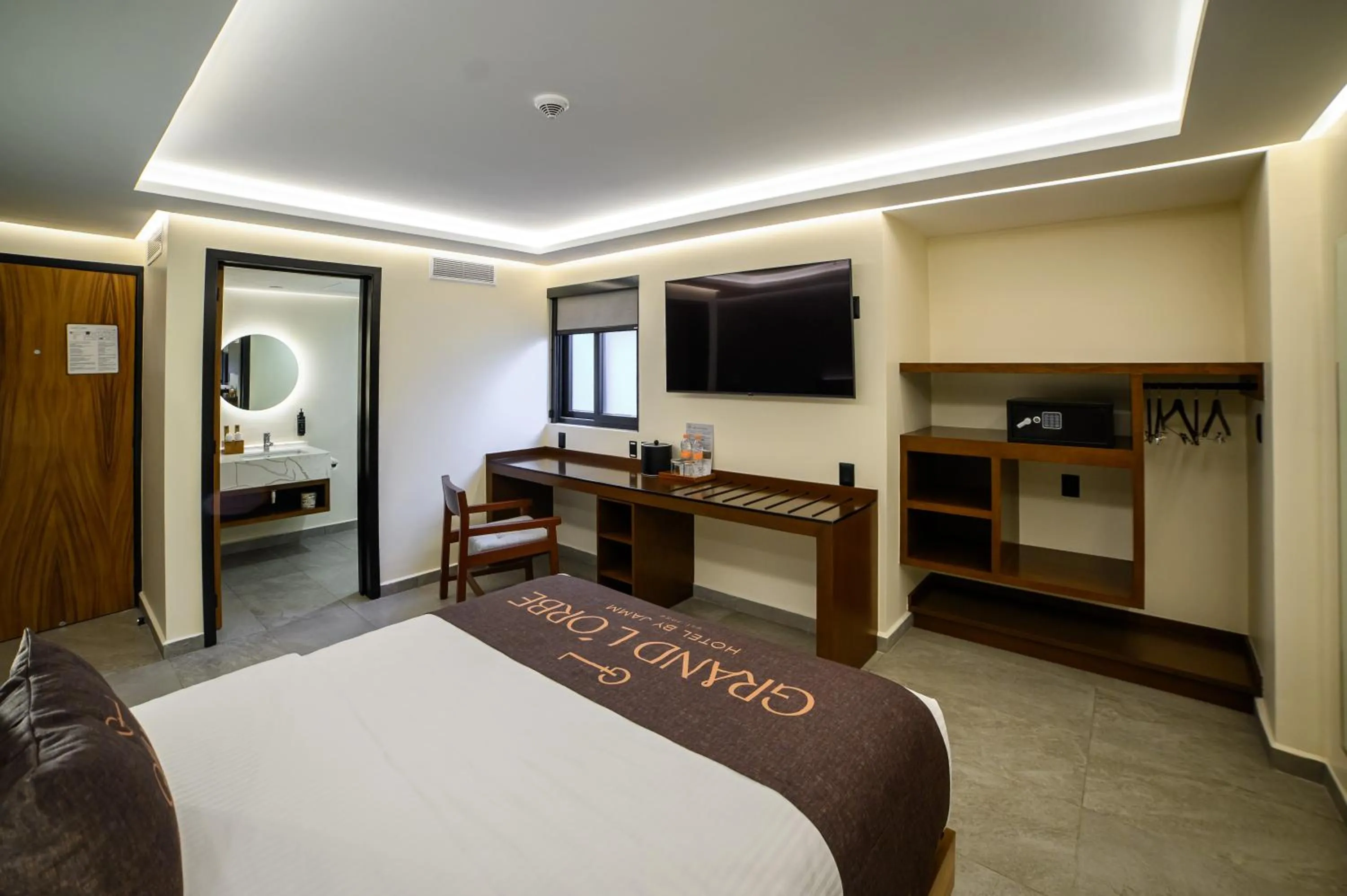 Bed in Hotel Grand L'Orbe by JAMM