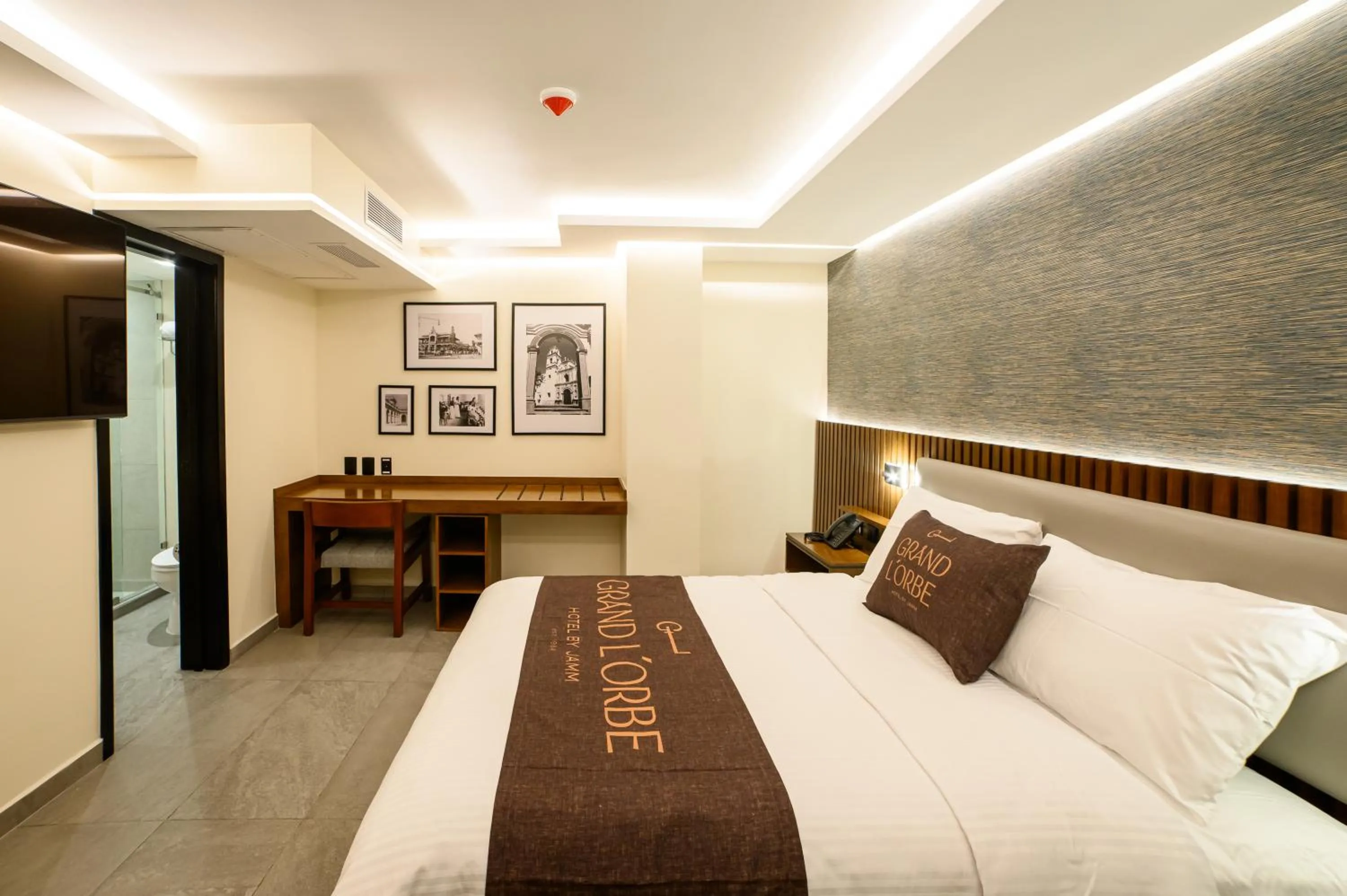 Bed in Hotel Grand L'Orbe by JAMM