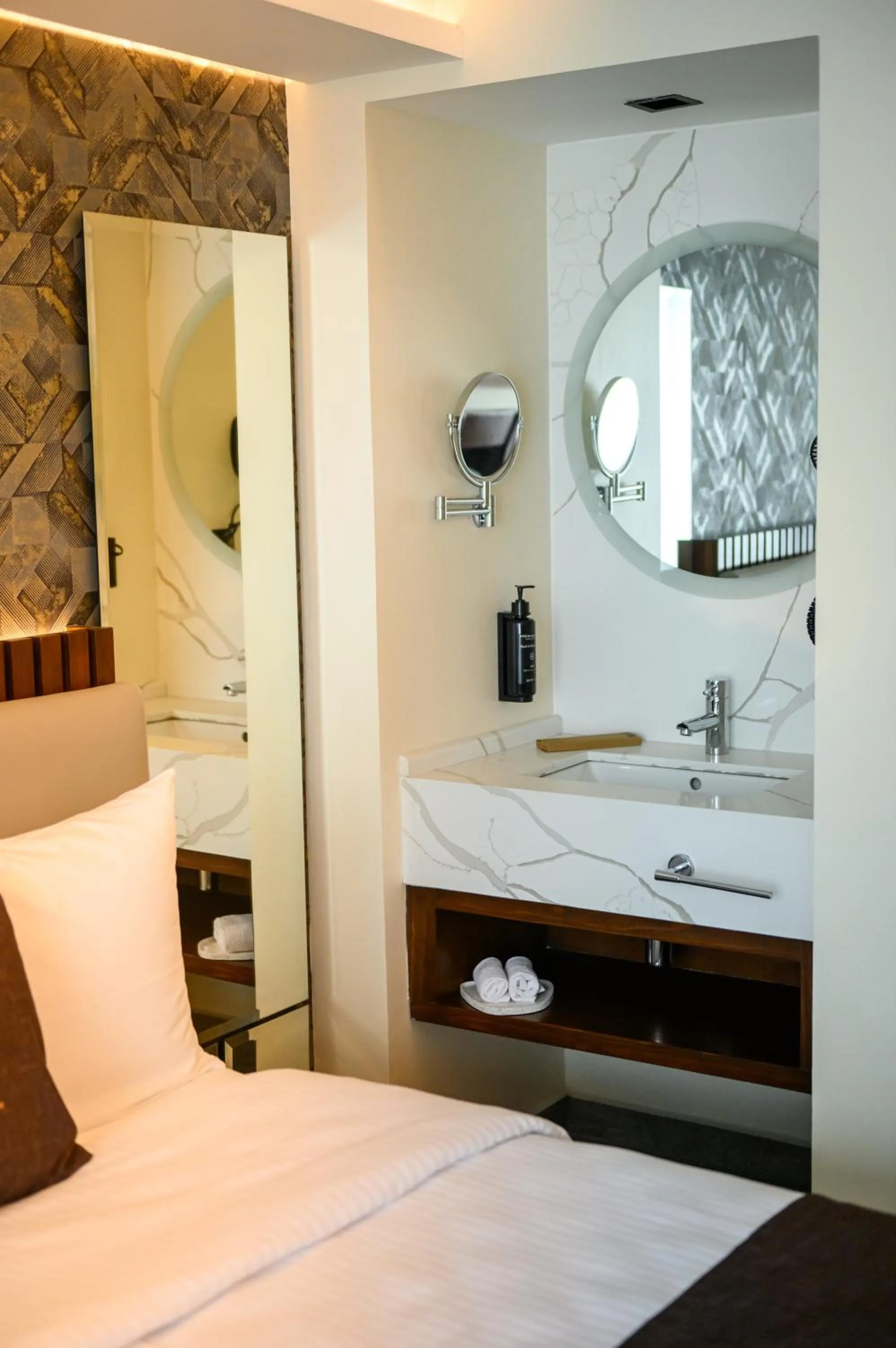 Bed in Hotel Grand L'Orbe by JAMM