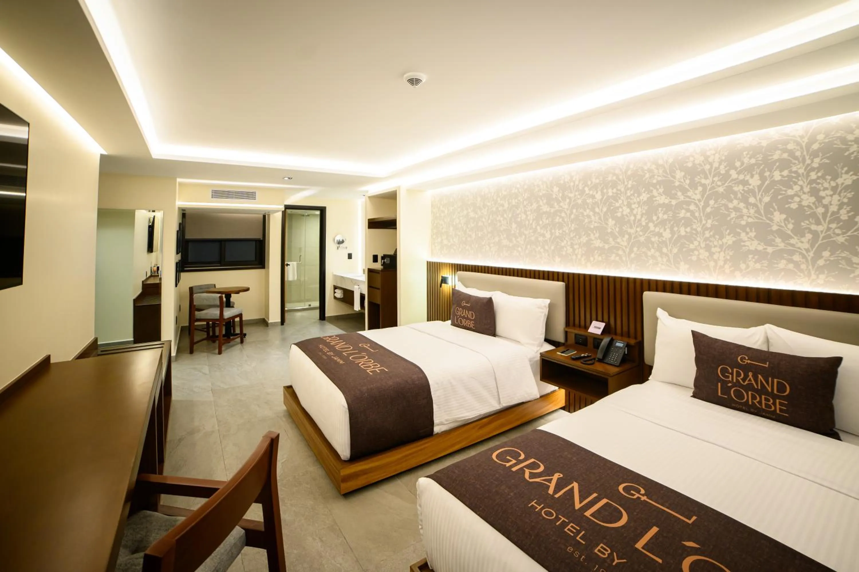 Bed in Hotel Grand L'Orbe by JAMM