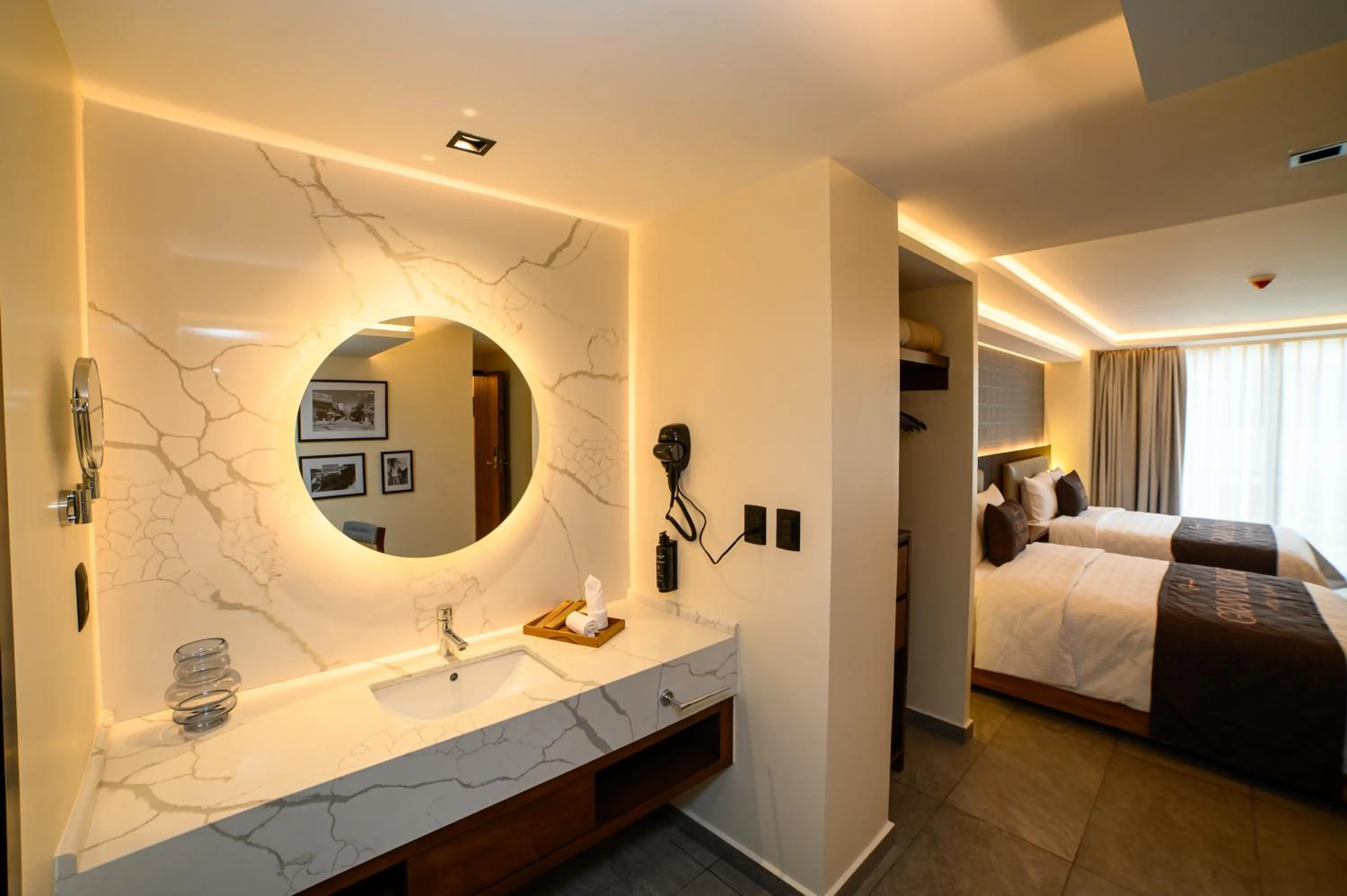 Bed in Hotel Grand L'Orbe by JAMM