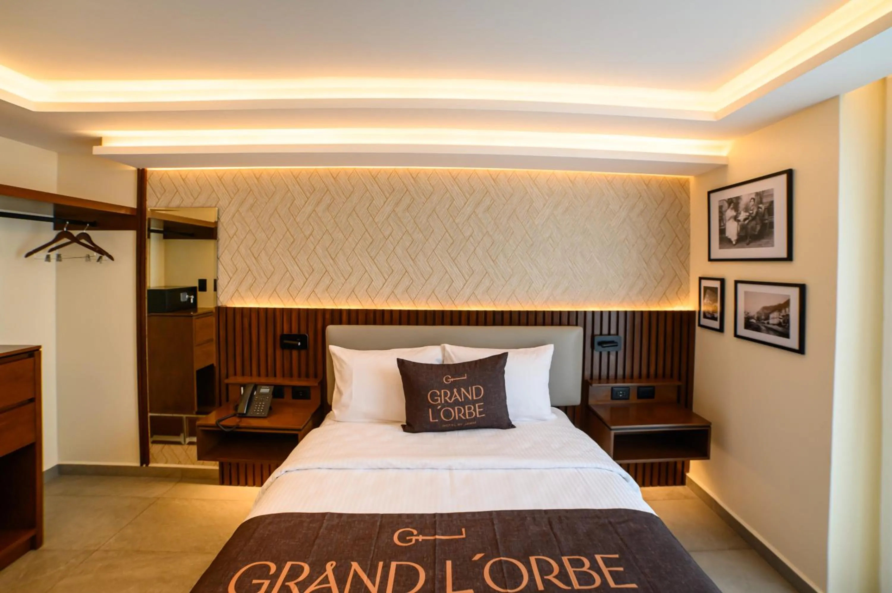 Bed in Hotel Grand L'Orbe by JAMM